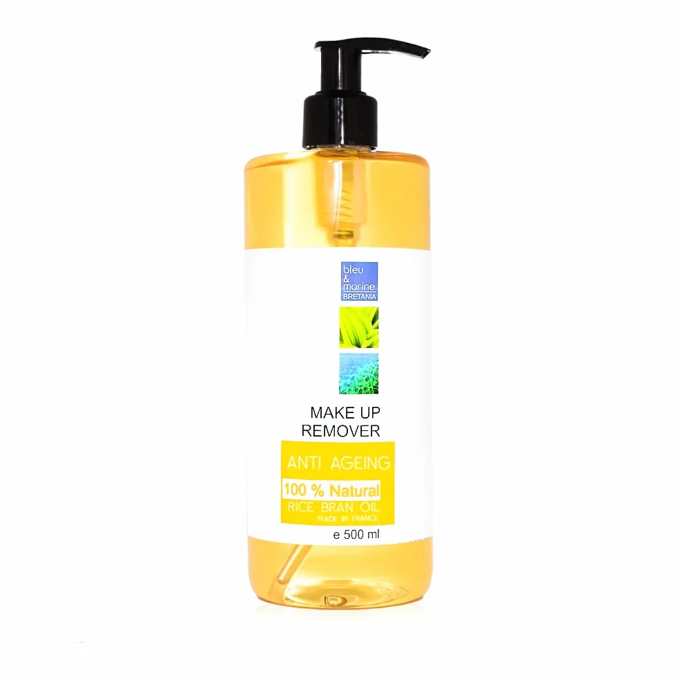 Aceite de Ceramidas de Arroz 3en1 Desmaquillante Waterproof 100% Natural Mascarilla Capilar 500 ml