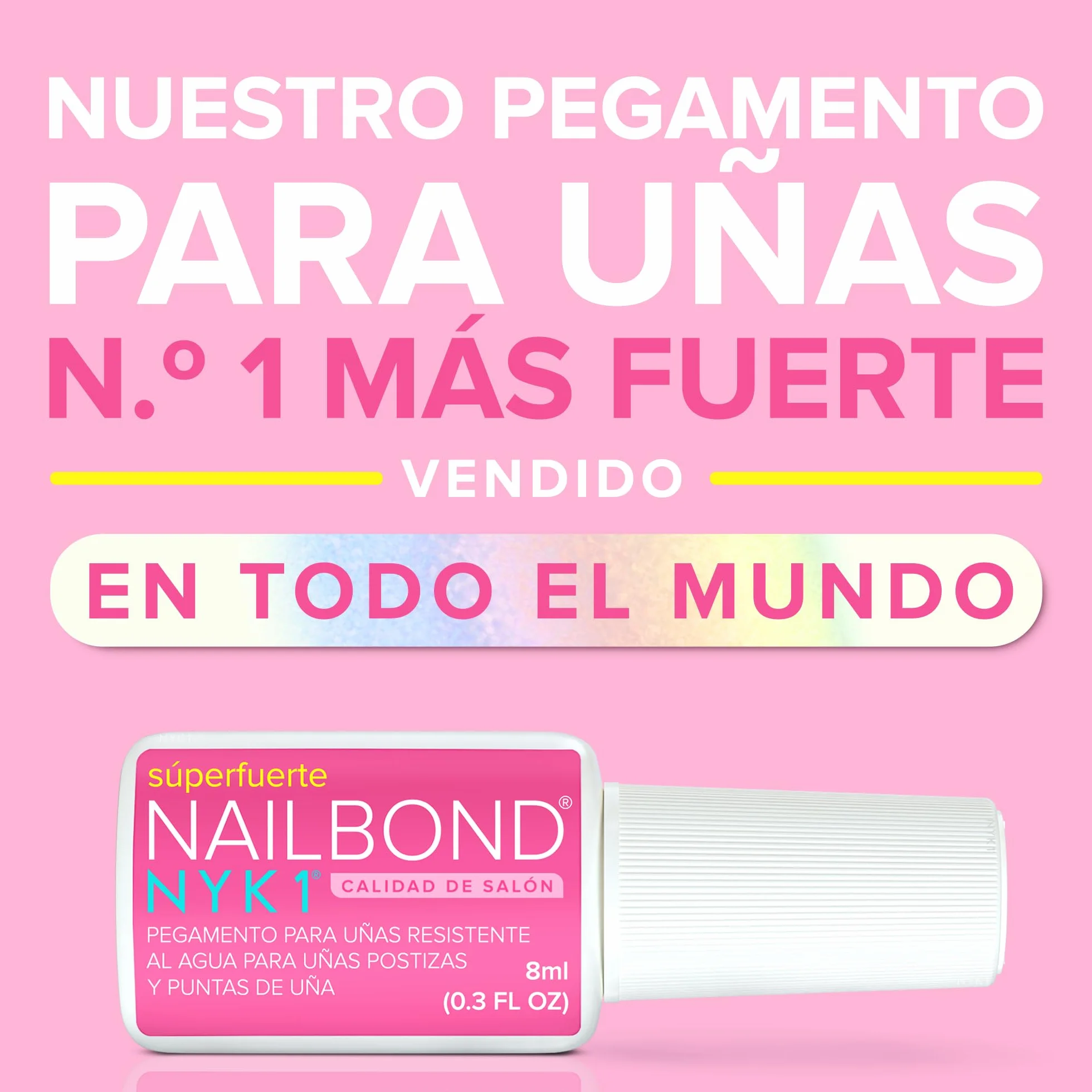NYK1 NailBond Pegamento Uñas Postizas Súper Fuerte 8ml Larga Duración Máxima Resistencia
