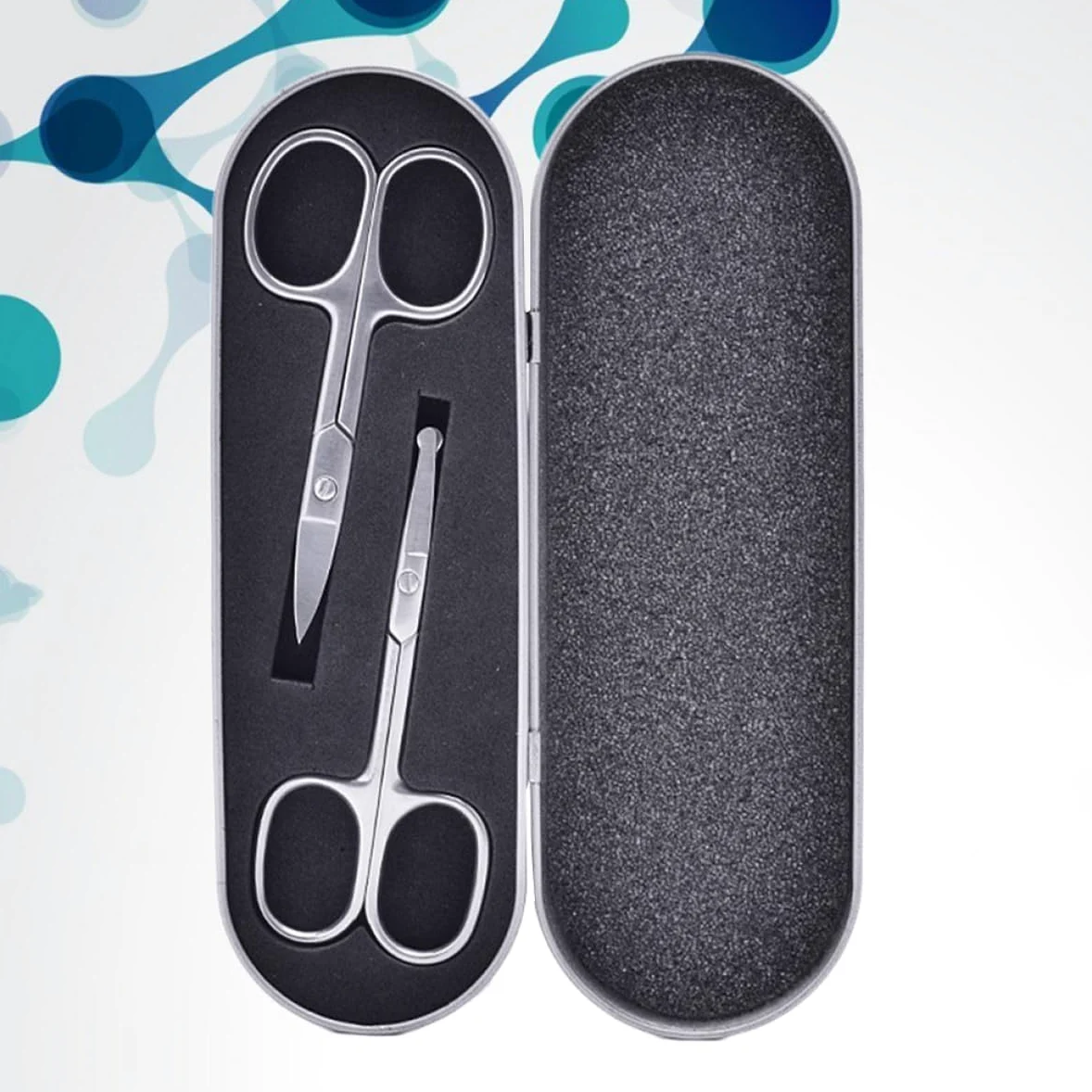 PACKOVE 6piezas Tijeras Inoxidable Para Cuidado De Cejas y Nariz Recortador De Facial Diseño Seguro y Práctico Para Hombres y Mujeres