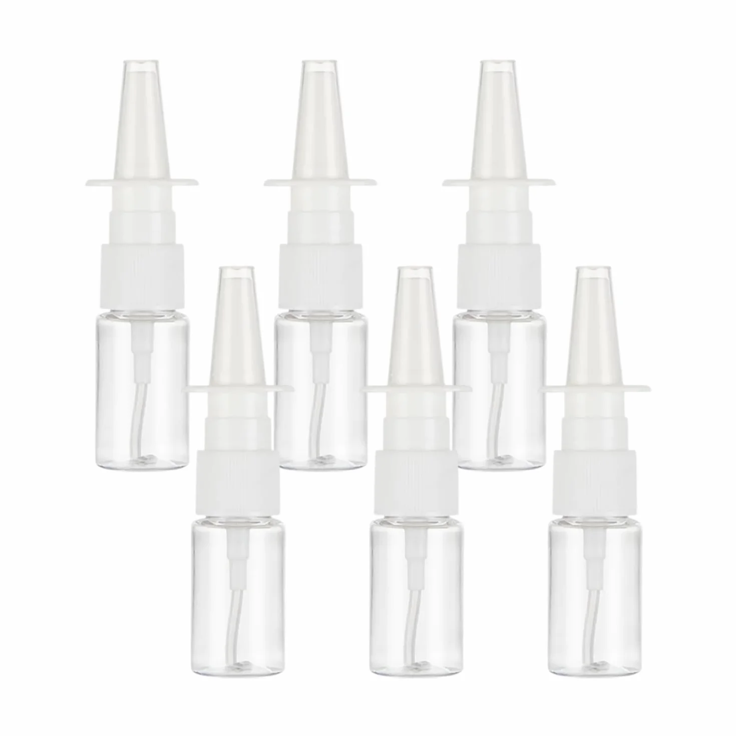 Botellas de Aerosol Nasal 10ml 6 piezas, Spray Nasal Reutilizable de Plástico Fino Vacío con Embudo