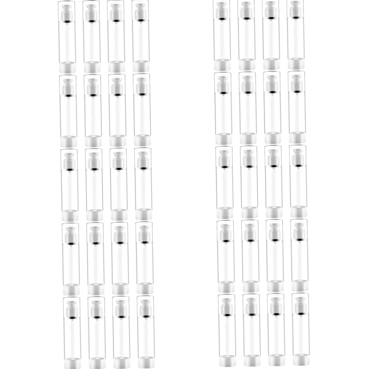 POPETPOP 10 Juegos De Botellas De Viaje De 30 Ml Con Sin Aire A Prueba De Fugas Con De Vacío Dispensadores De Cosméticos 4 Unidades X 10