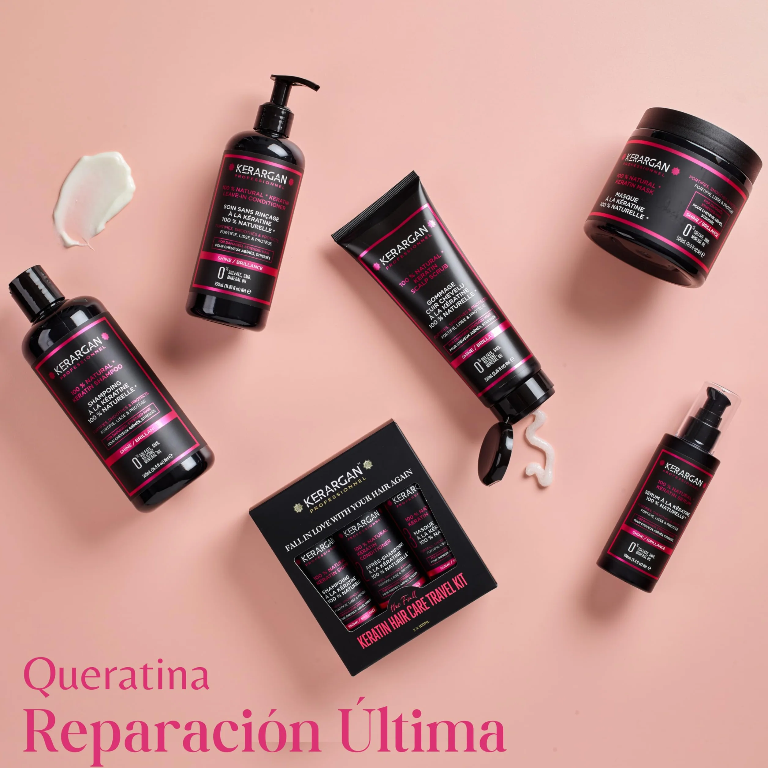 Kerargan Exfoliante Purificante de Queratina para Cabello Dañado 250ml
