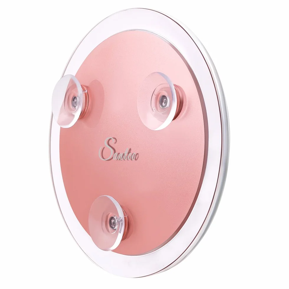 SANTOO Espejo de Aumento 15cm con Ventosas para Maquillaje