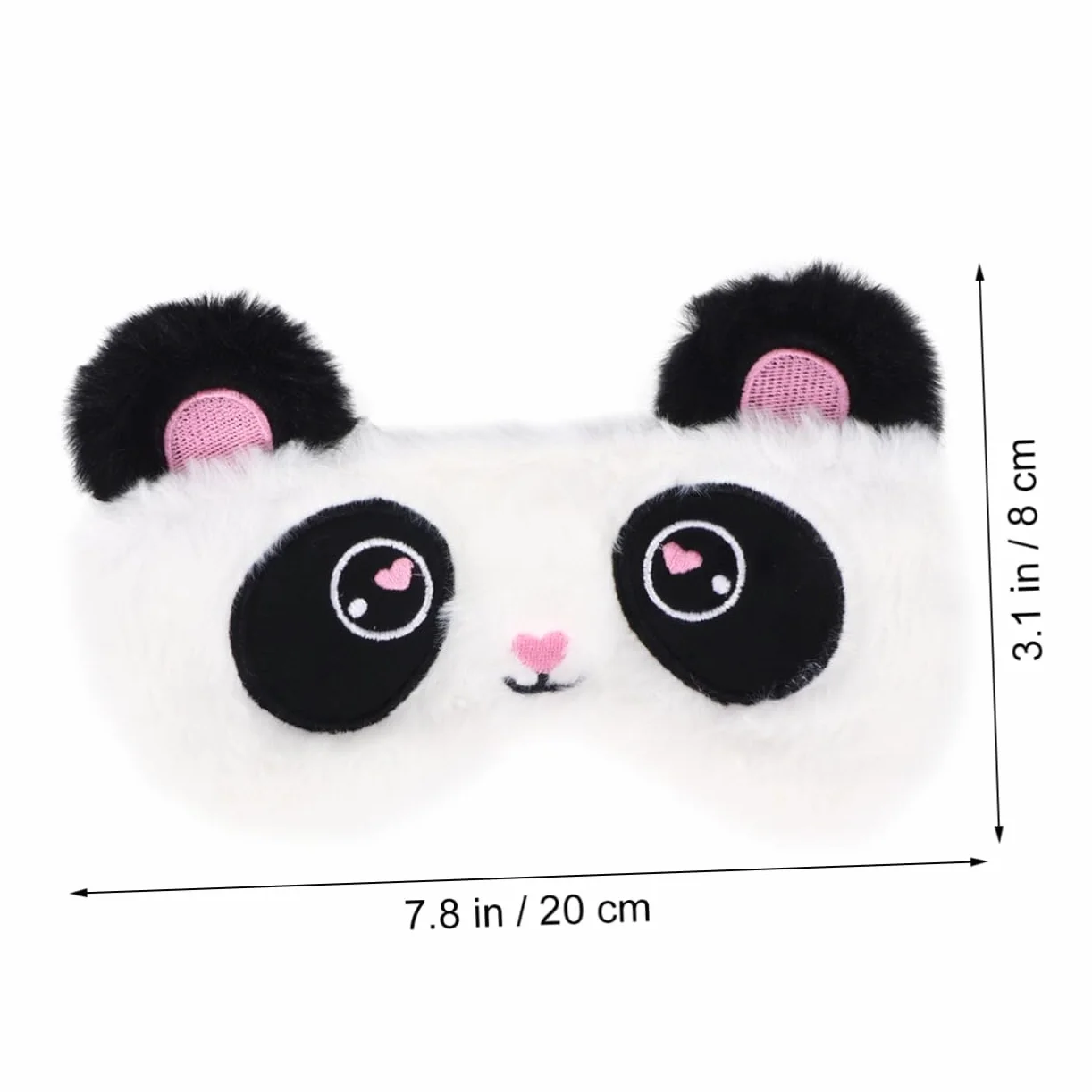Beavorty Antifaz para Dormir Diseño de Panda, Suave y Opaco, de Tela Afelpada, Cómodo para Mujeres y Niñas, Adecuado para Descansar