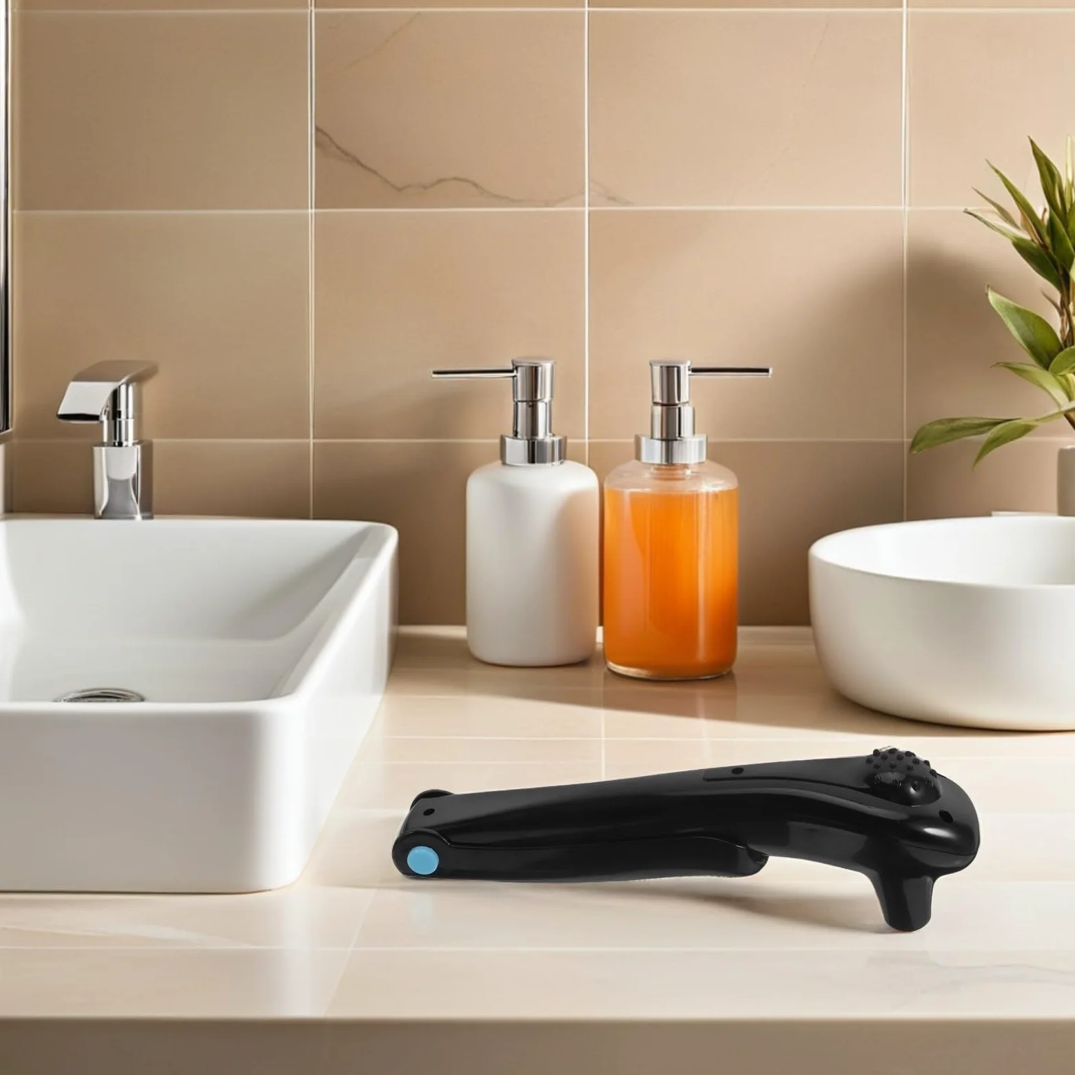 Depiladora Eléctrica Afeitadora Corporal Portátil sin Cables Negra para Espalda para Depilación Fácil y Confiable para Hombres Cuidado Personal en Viajes y Uso Diario