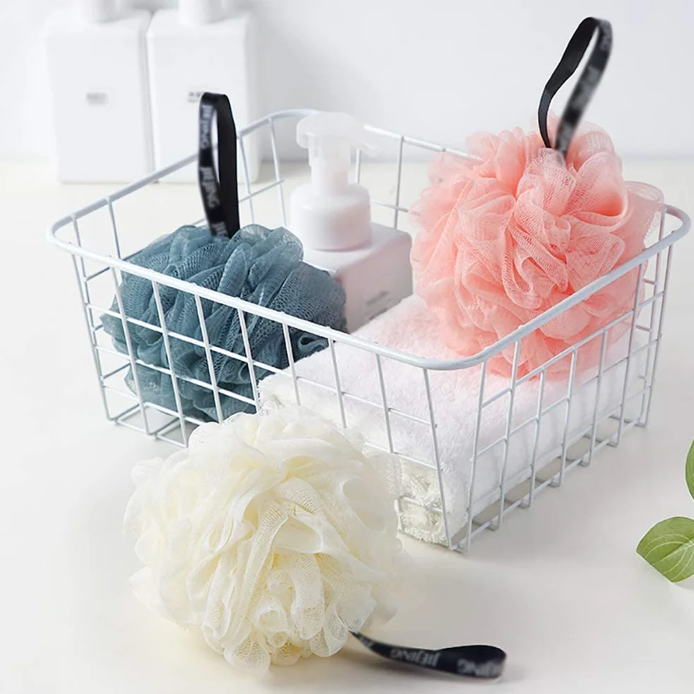 AKAZI Esponja de Esponja Vegetal para baño, 2 uds, Esponja para Ducha, Bola de Ducha, depurador, Limpieza de Espuma, Accesorios de baño