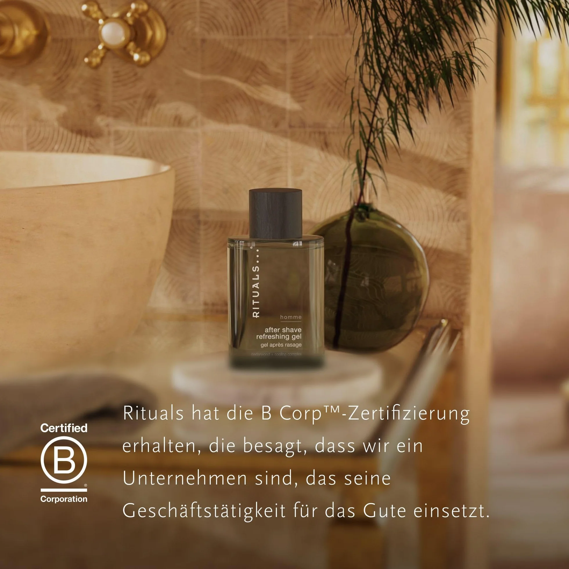RITUALS Homme Gel After Shave 100ml Refrescante con Ginseng