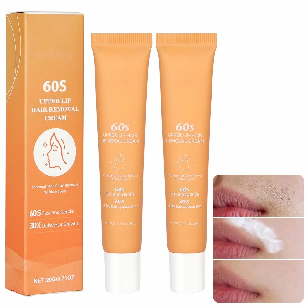 LOPHE Crema Depilatoria Facial y Corporal 2x20g para Mujer y Hombre Piel Sensible