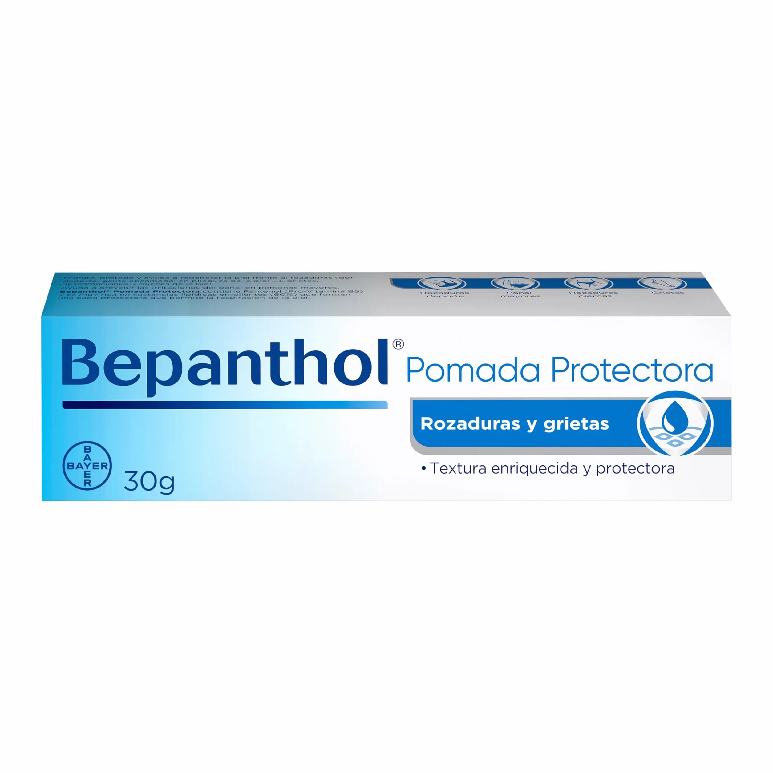 Bepanthol Pomada Protectora Hidratante 30g para Piel Seca e Irritada