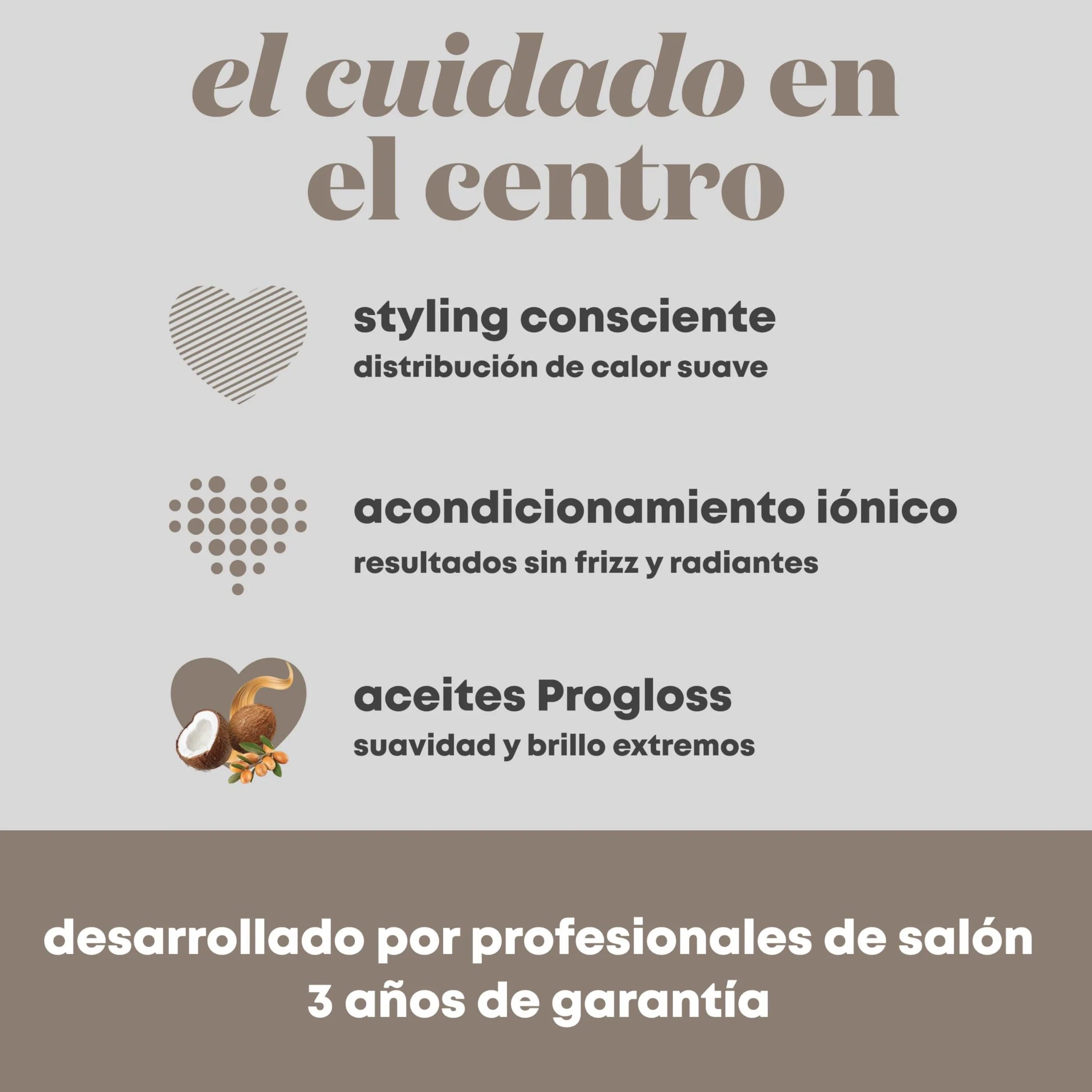 REVAMP Cepillo Calentador Cerámico 40 mm - Barril Redondo, Iónico | Aceites Progloss, Rebote, Rizos y Ondas, Calentamiento Rápido, Peinado sin Enganches