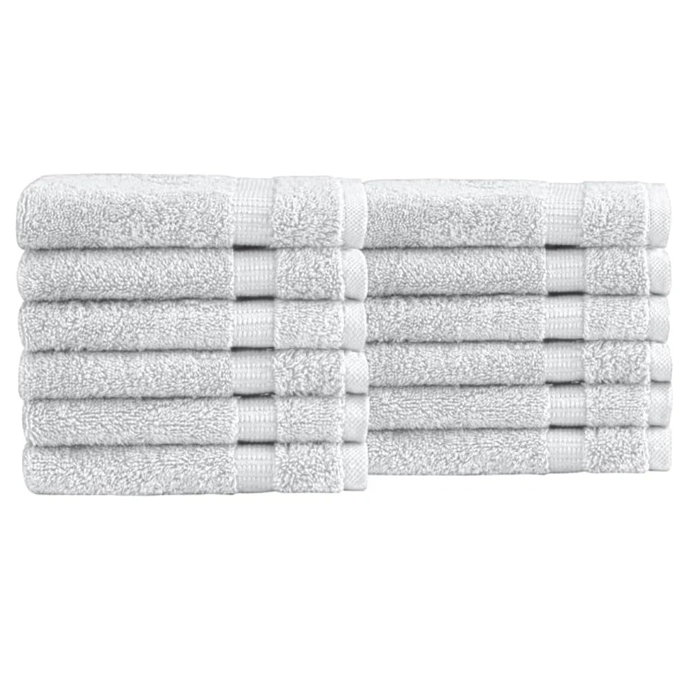 Paquete de 6, 12, 24, 36, 48, 72, 96 toallas faciales, 100% algodón egipcio, franela suave, para el gimnasio, desmaquillante, toalla para los dedos (96, blanco)