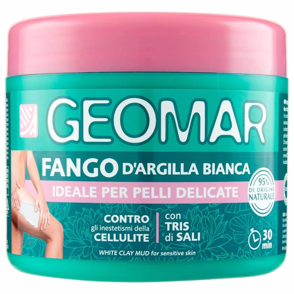 GEOMAR Barro Arcilla Blanca 600 g Contra Celulitis 95% Origen Natural Trío Sales