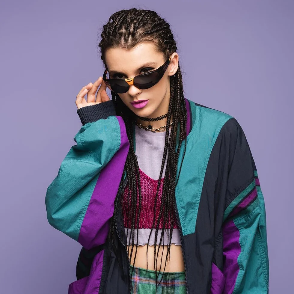 AUYAO Extensiones para Trenzas, Pelo Sintético Trenzas Africanas Degradado