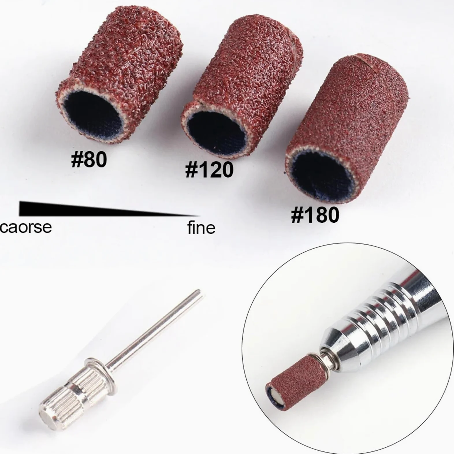 Fresas Torno Para UñAs 210 Uds for máquina eléctrica de manicura, taladro uñas, limas, herramienta pedicura para Manicura