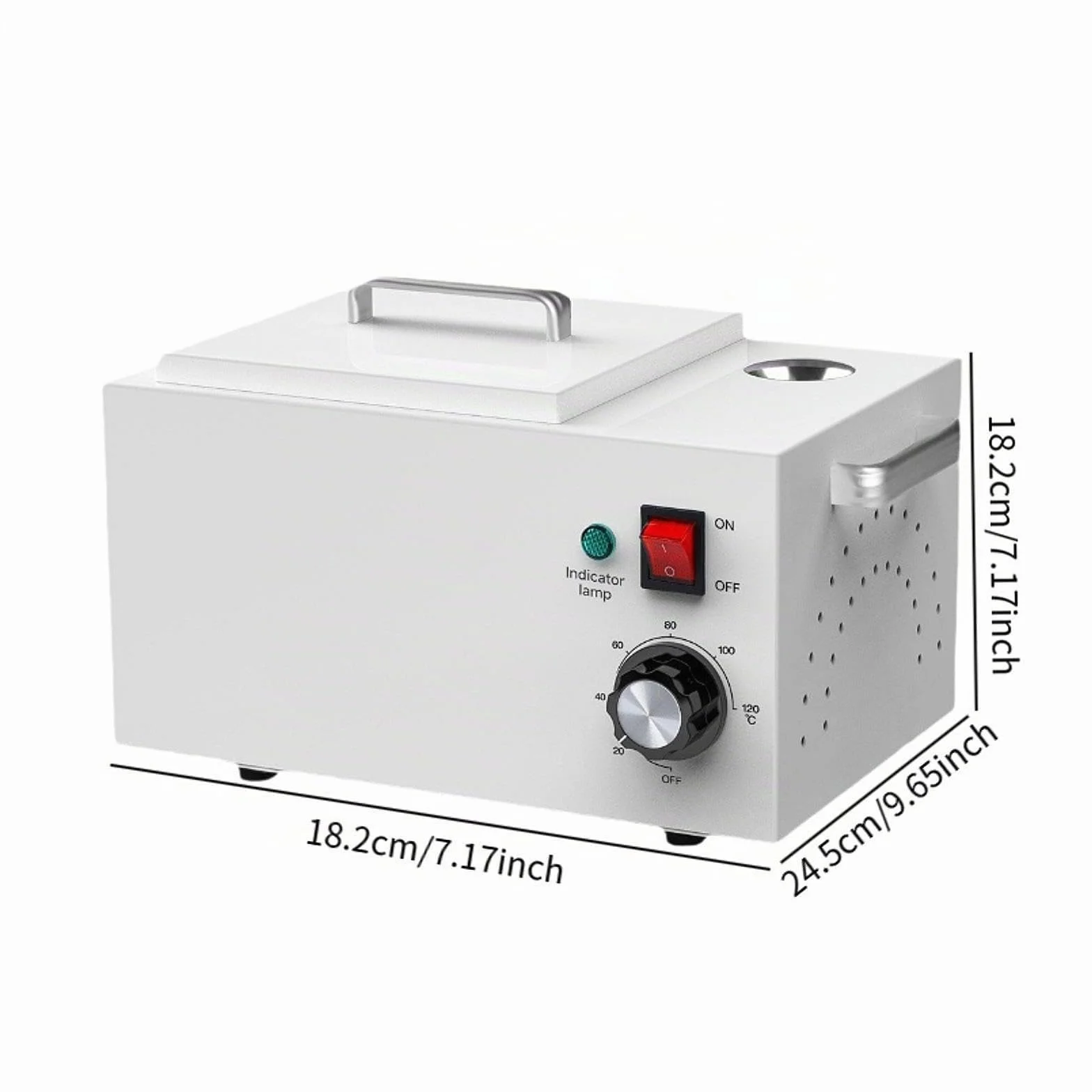 Amagogo Máquina calentadora de eléctrica, equipo de belleza de la piel, calentador de Metal de 2,5 L para depilación, olla de cera profesional para