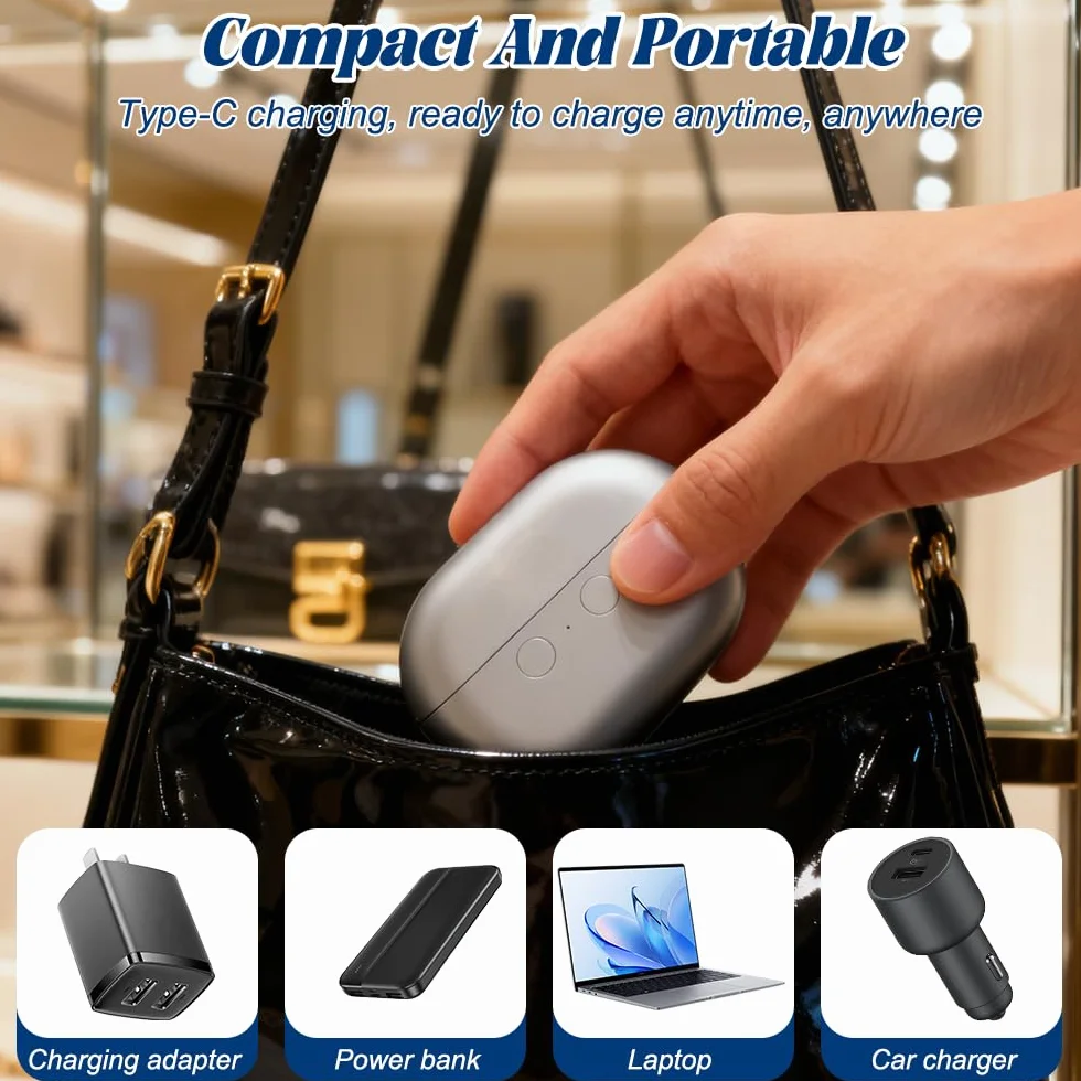 Cortauñas Eléctrico 2 en 1 Automático con Luz LED Recargable USB para Niños Adultos Ancianos