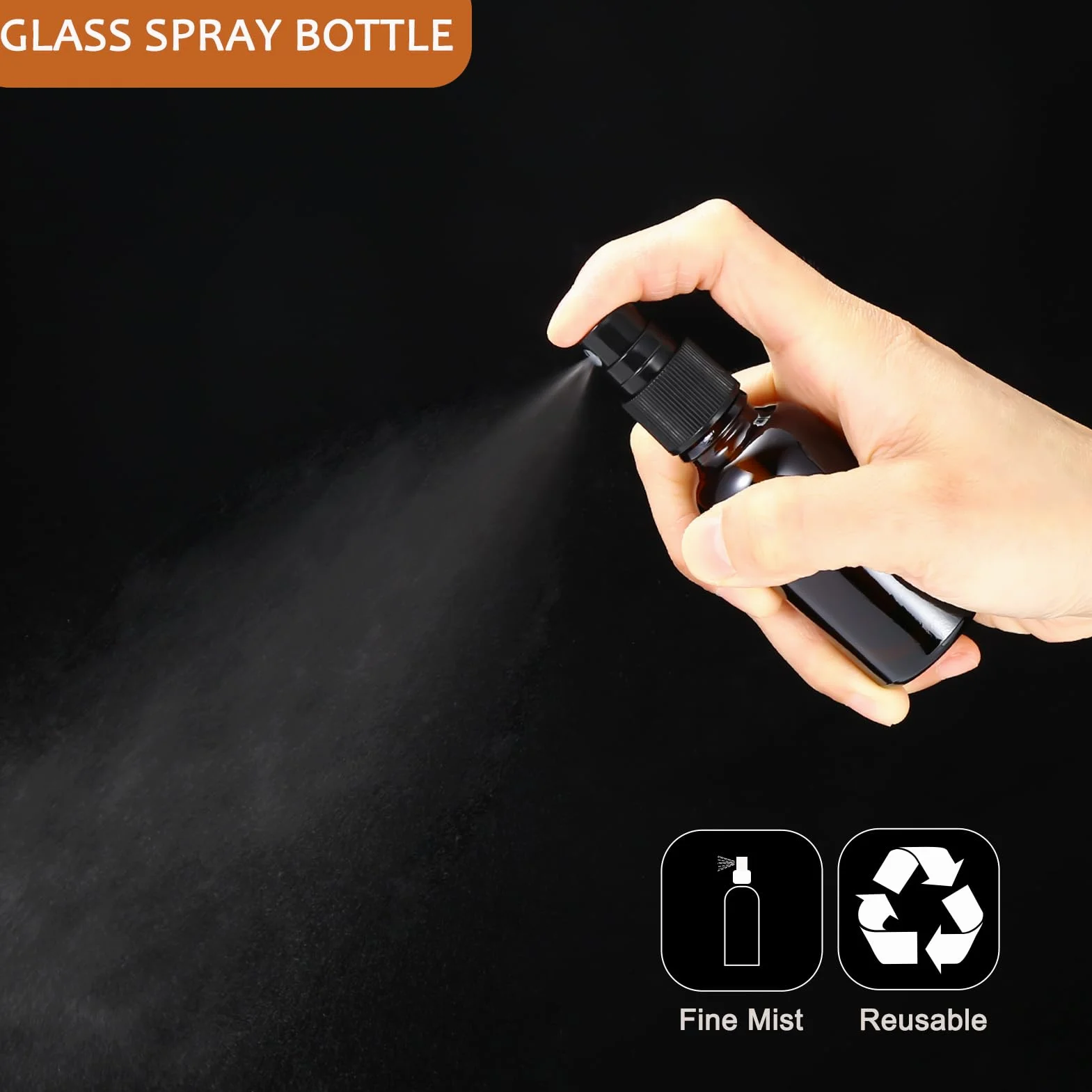 Perfume botellas 30 ml cristal ámbar juego 3