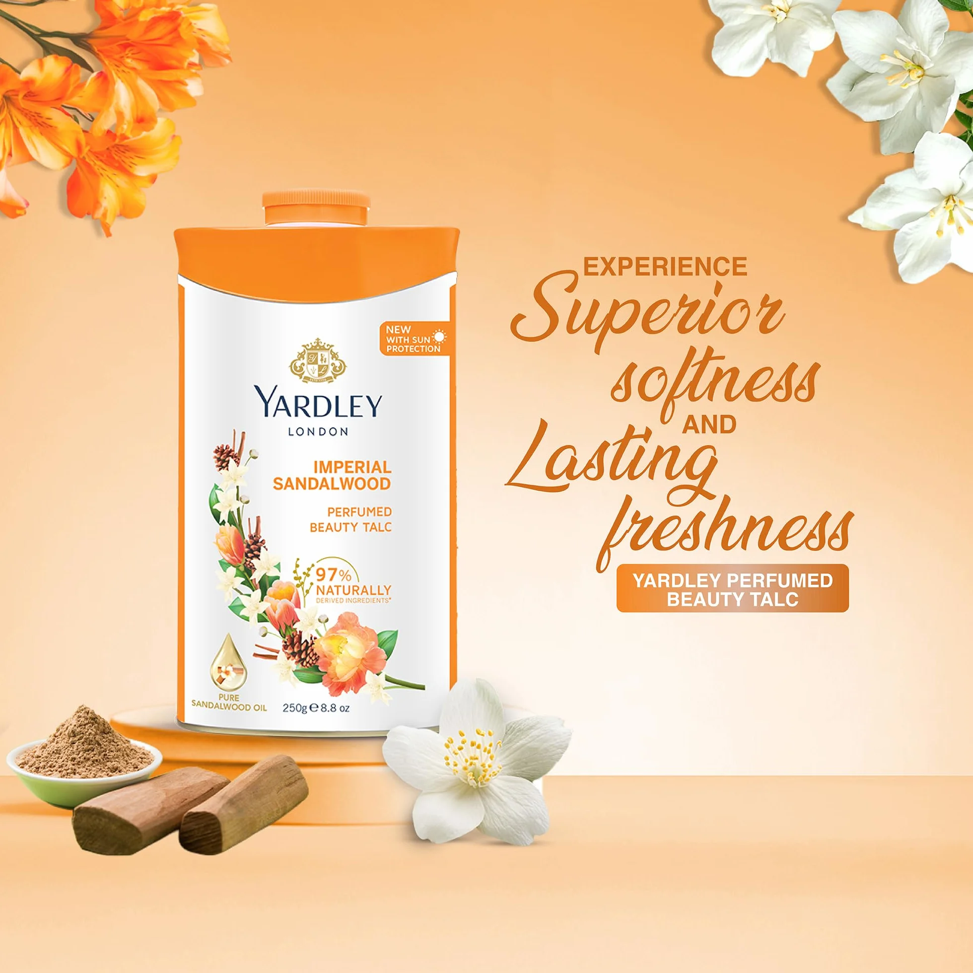 Yardley Sándalo perfumado 250 g