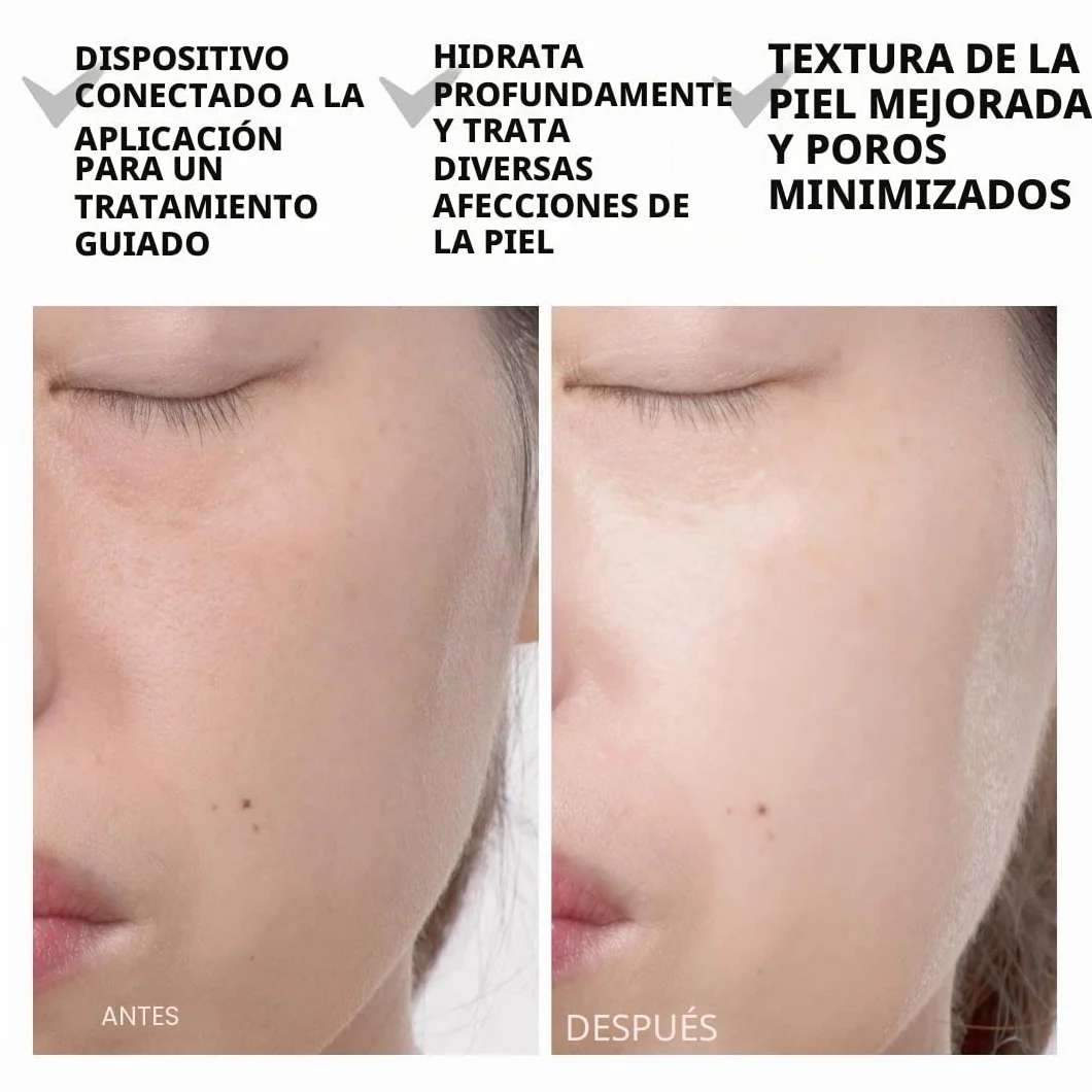 FOREO UFO 2 Tratamiento de máscara LED facial, luz LED espectro completo, crioterapia y masajeador facial, mejora absorción cuidado piel, Black