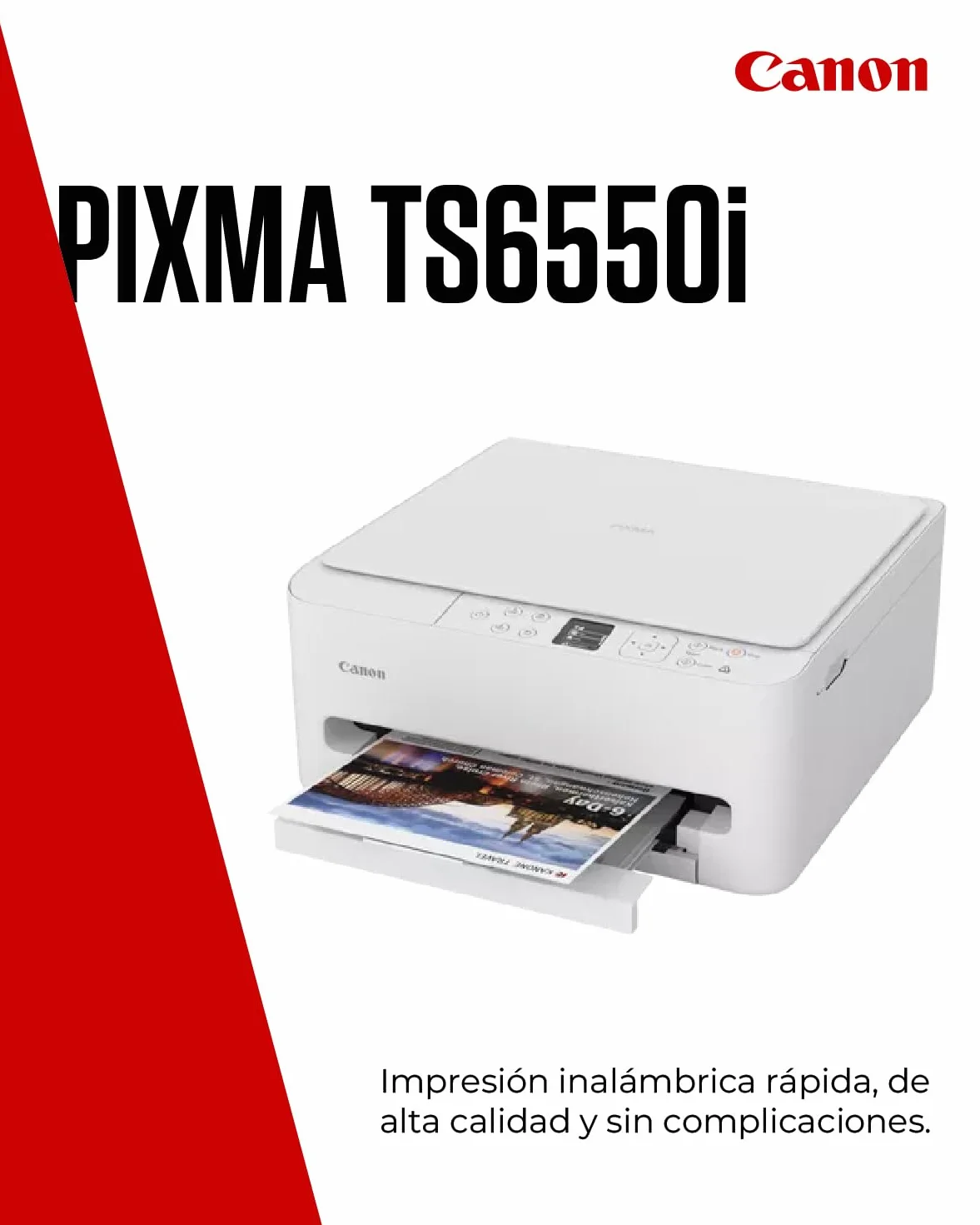 Canon PIXMA TS6550I Impresora Todo en Uno Wi-Fi Pantalla OLED 1,42" Inalámbrica
