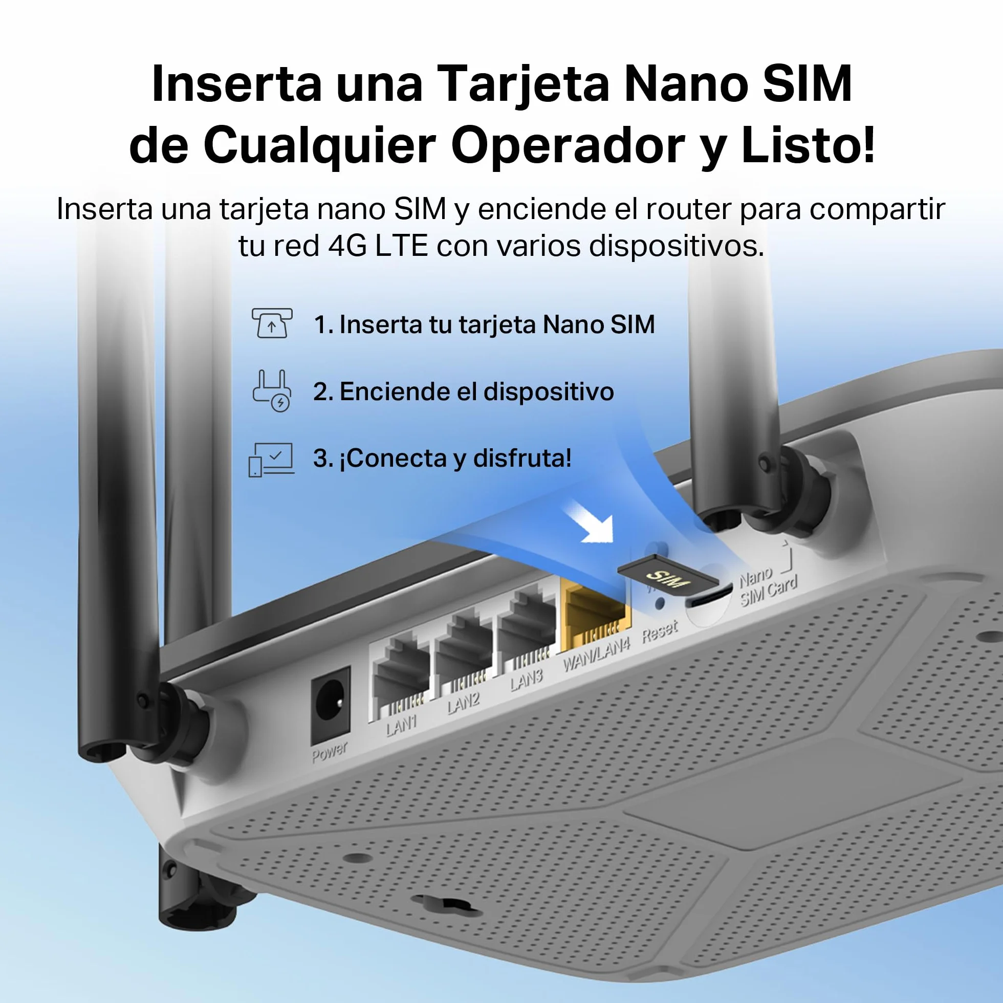 Mercusys MB115-4G 300 Mbps Wireless N 4G LTE Router, WiFi 300 Mbps, 4 Antenas, Cobertura para 32 Dispositivos