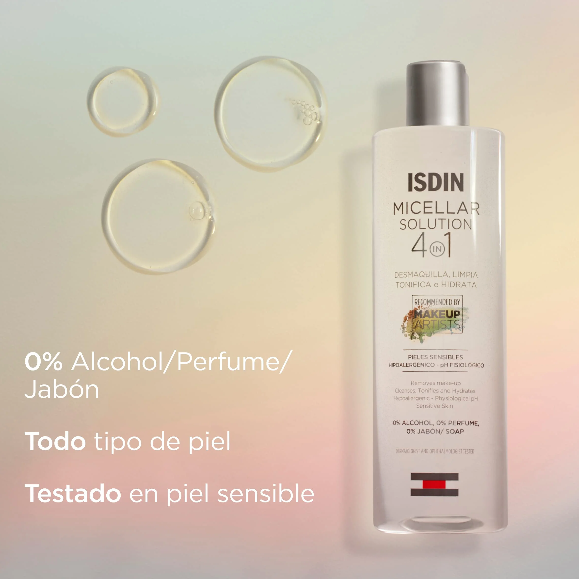 ISDIN Agua Micelar 4 en 1 Limpieza 400 ml