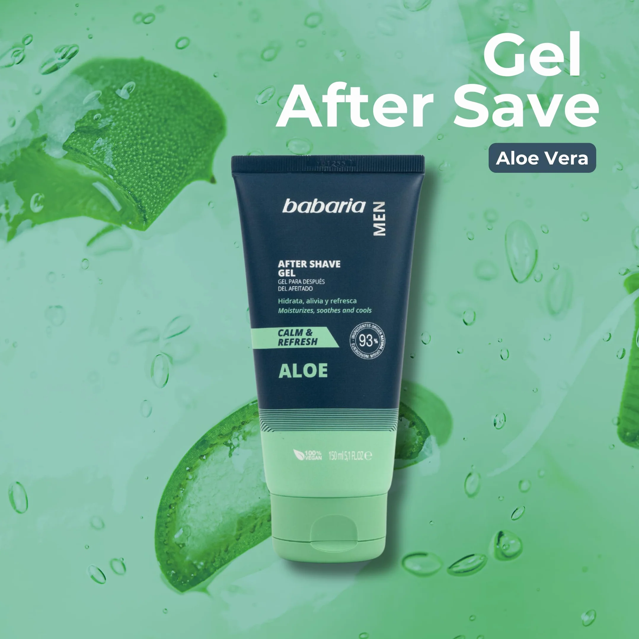 Babaria After Shave Hombre Crema Hidratante Facial Aloe Vera