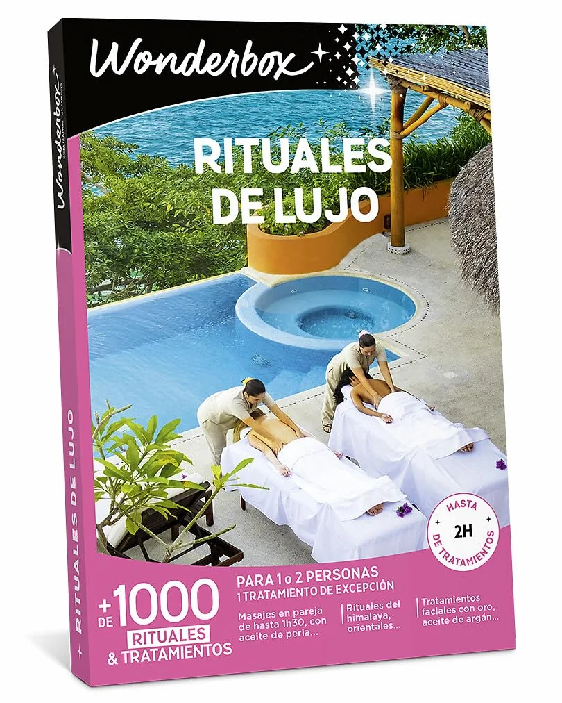 WONDERBOX - Caja Regalo - Rituales de Lujo - para 1 o 2 Personas | 1 tratamiento de excepción a elegir - Más de 1000 experiencias - Masajes en pareja, rituales con aceite de argán