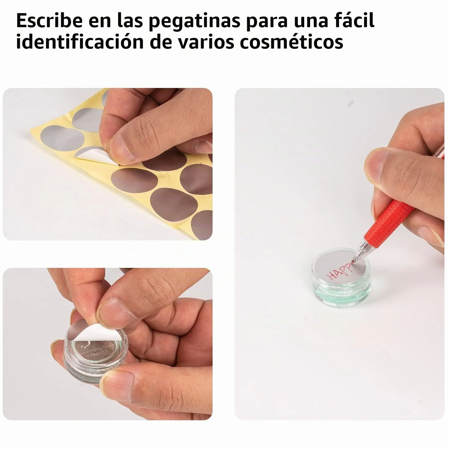 70 Piezas Botes Pequeños de Plástico 5g, Tarro 5 ml, Bálsamo Labial Cajita 5 ml, Contenedor de Cosméticos, Recipientes Vacíos Redondos con Tapa, Negro