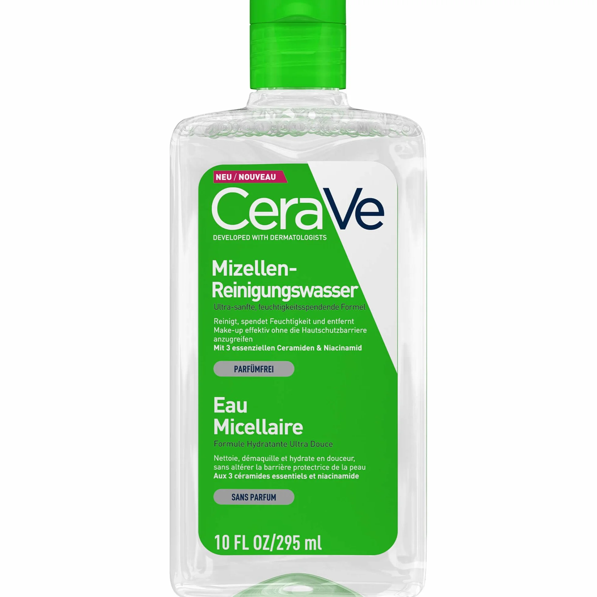 CeraVe Agua Micelar Hidratante 295ml Con Ácido Hialurónico y 3 Ceramidas Esenciales