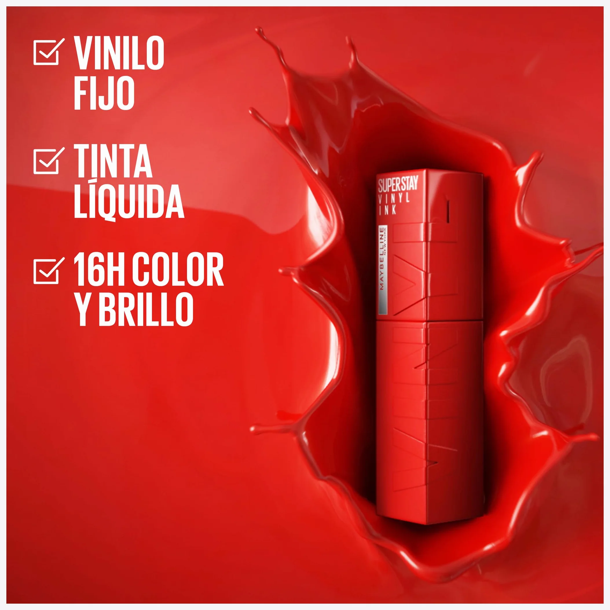 Maybelline New York Superstay Vinyl Ink Pintalabios Efecto Vinilo Tono 20 Coy