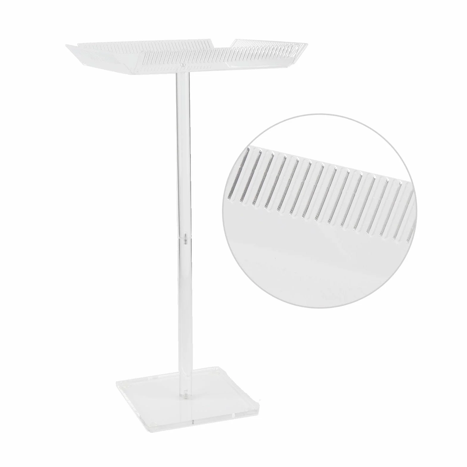 Soporte para Extensiones de Cabello Acrílico, Colgador para Pelucas, Estante para Trenzas Transparente