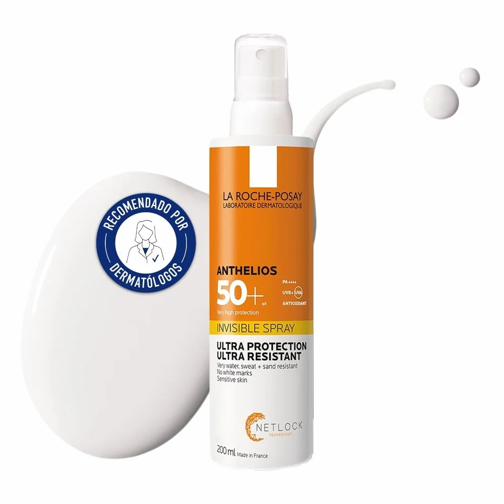 La Roche Posay Anthelios Protector Solar Invisible Spray 200 ml Resistente al Agua