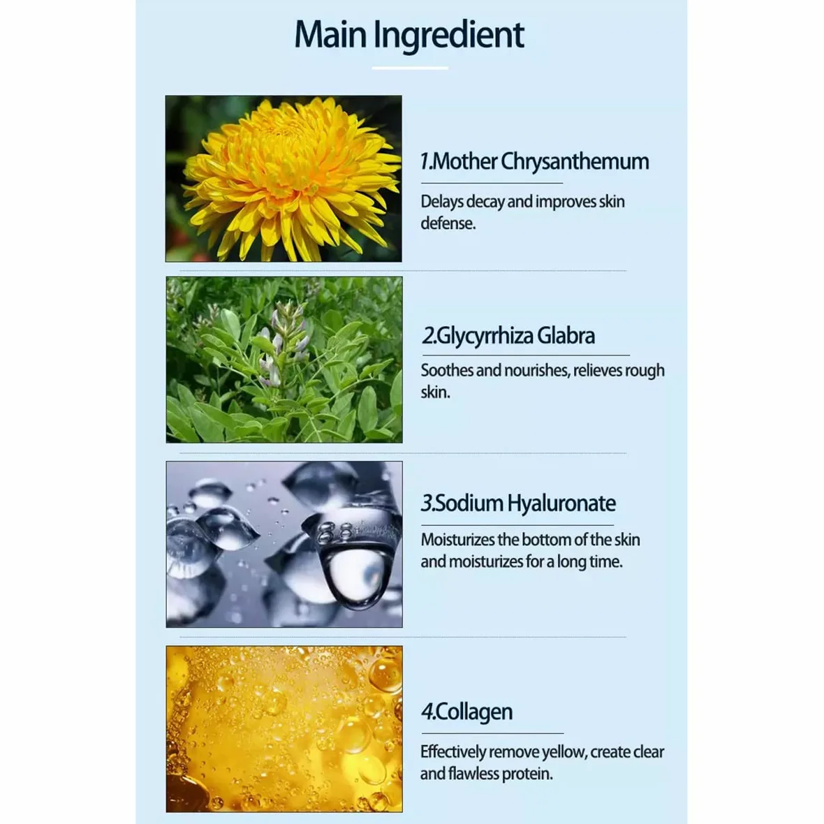 Mascarillas faciales de colágeno (10 unidades) – Mascarilla vegana dorada – Antienvejecimiento, reduce la hinchazón, hidrata, rejuvenece profundamente la piel e hidrata