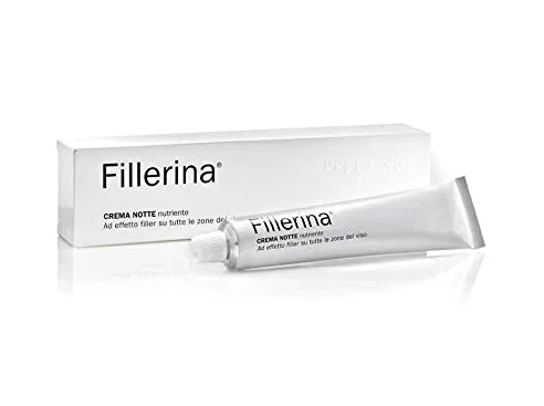 Labo Fillerina Plus - Crema de noche para el rostro con efecto rellenador, nutritiva y facial, grado 4, 50 ml