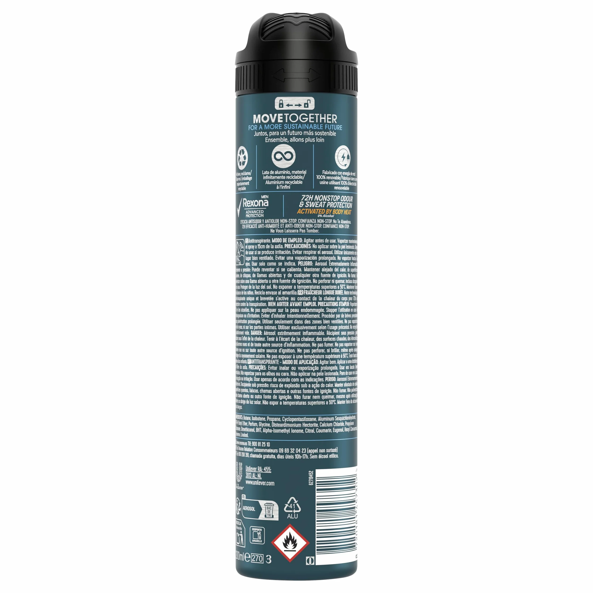 Rexona Men Advanced Protection Desodorante Aerosol Hombre Thermo Fresh 72h 200 ML
