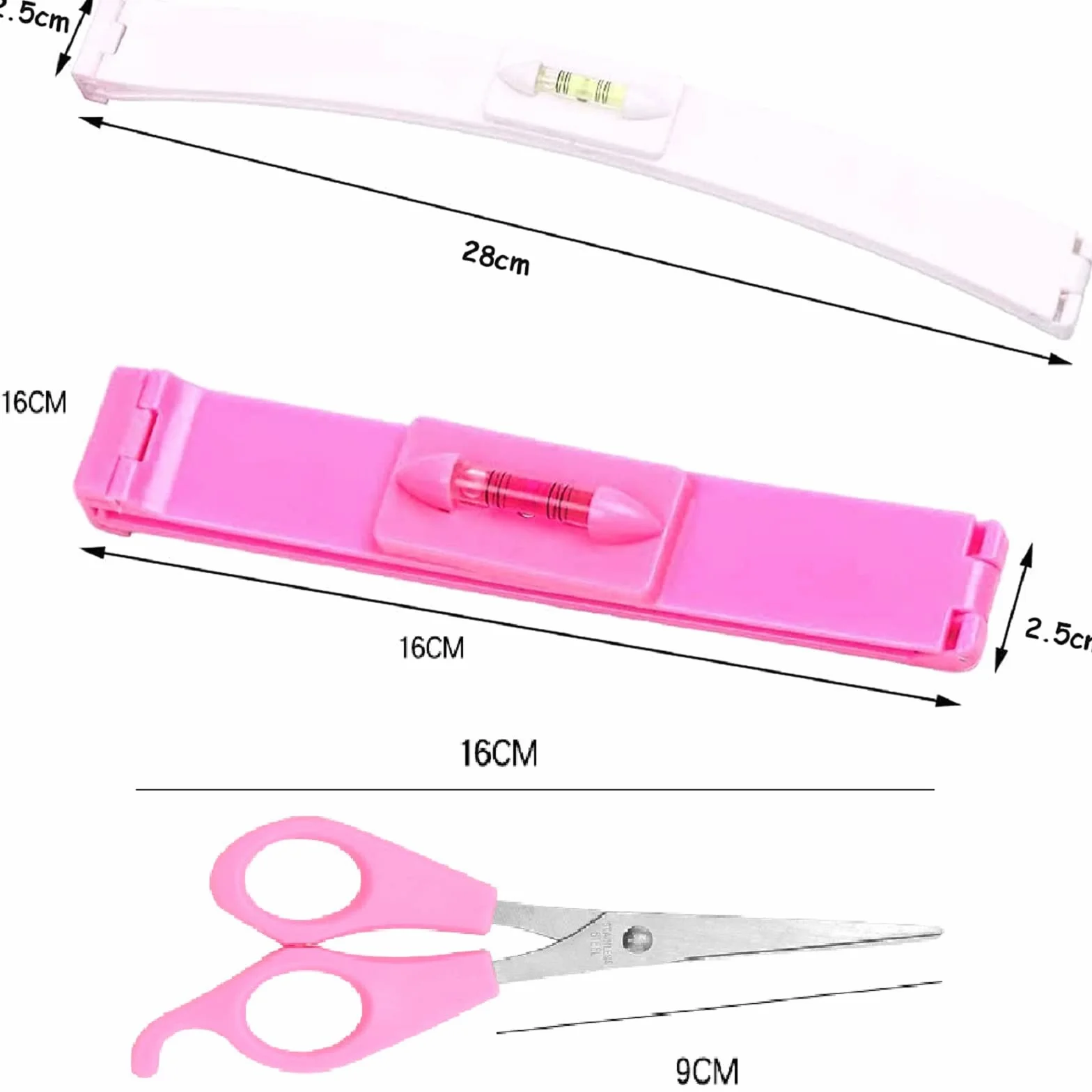 Clips de corte de pelo cortapelos pinzas peluquería regla peinado tijera fácil cortar flequillo estilo