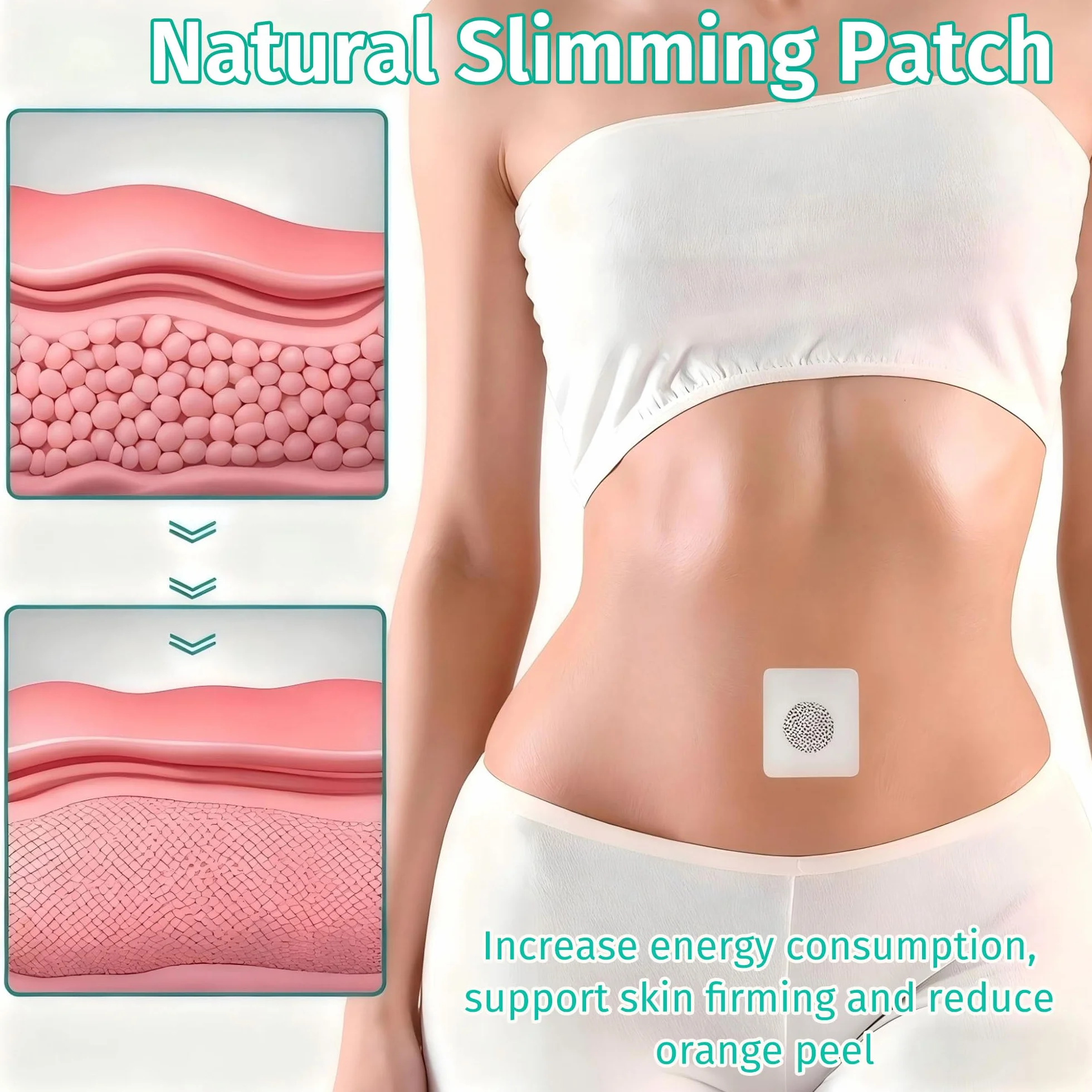 Parches para adelgazar el abdomen, pérdida de peso, reafirmante corporal, quema grasa, hidratante