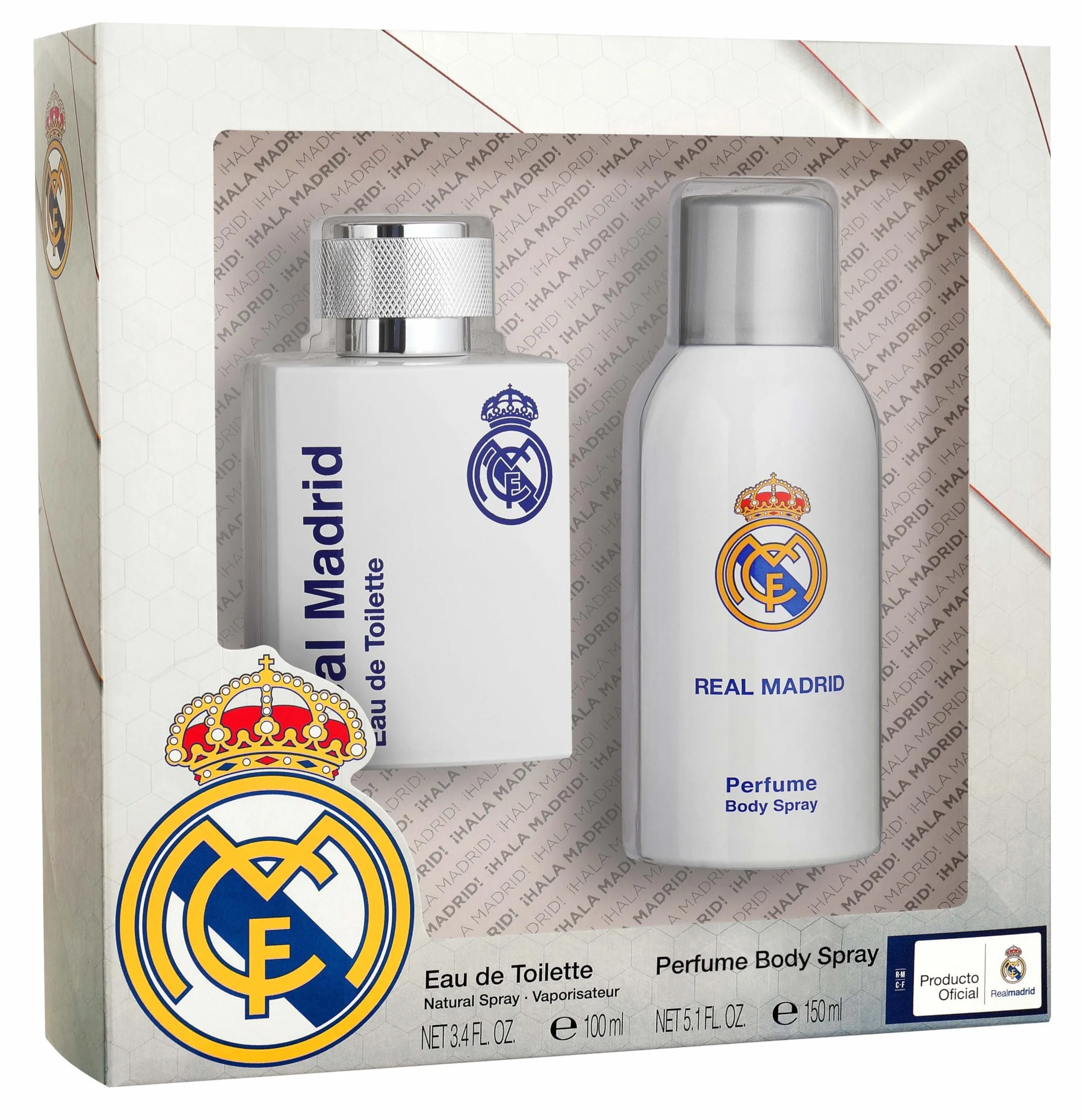 Real Madrid Set de Eau de Toilette y Spray de Cuerpo para Hombre