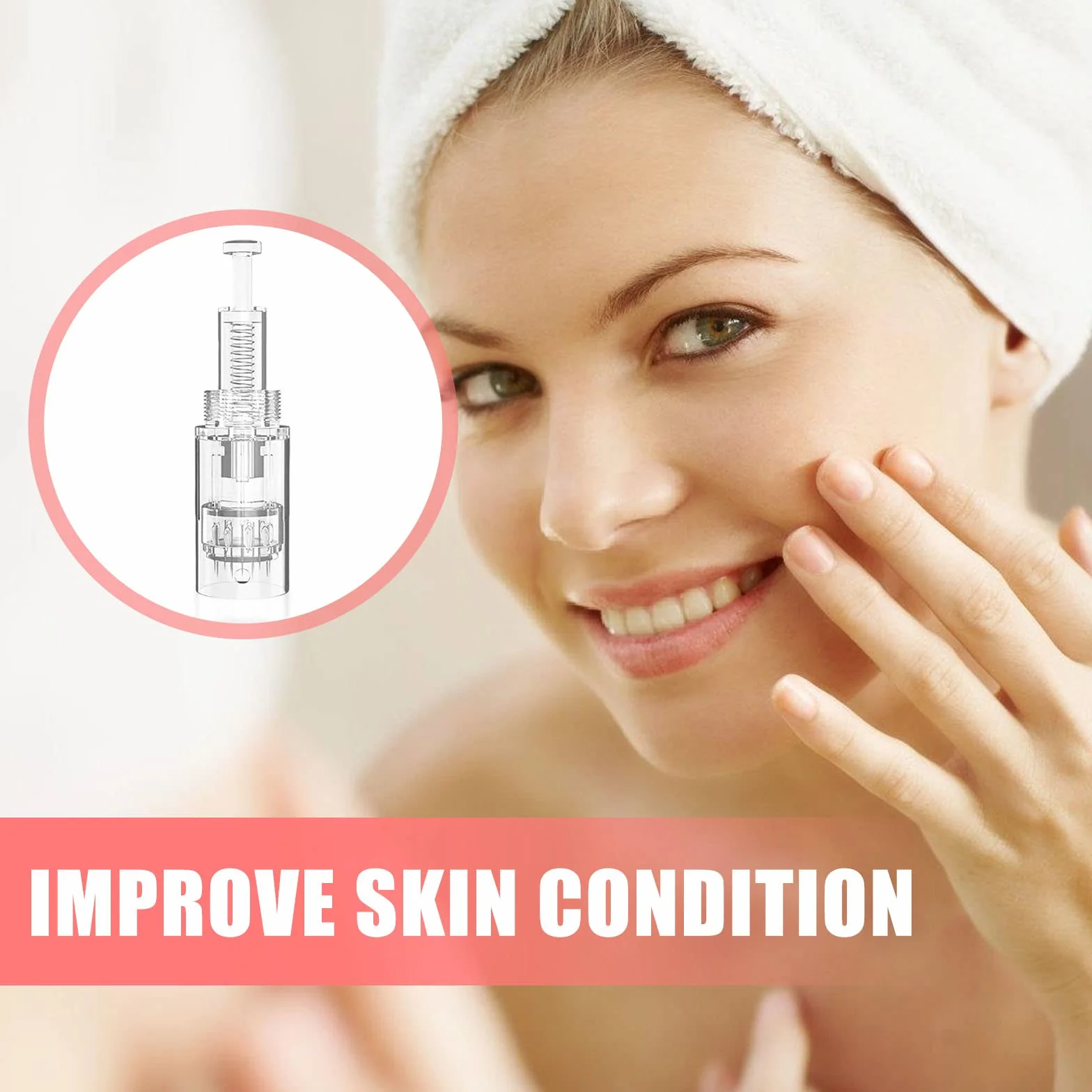 Agujas Dermapen Microneedling 30 Piezas, 12 Pin Micro Aguja de Repuesto para Antienvejecimiento