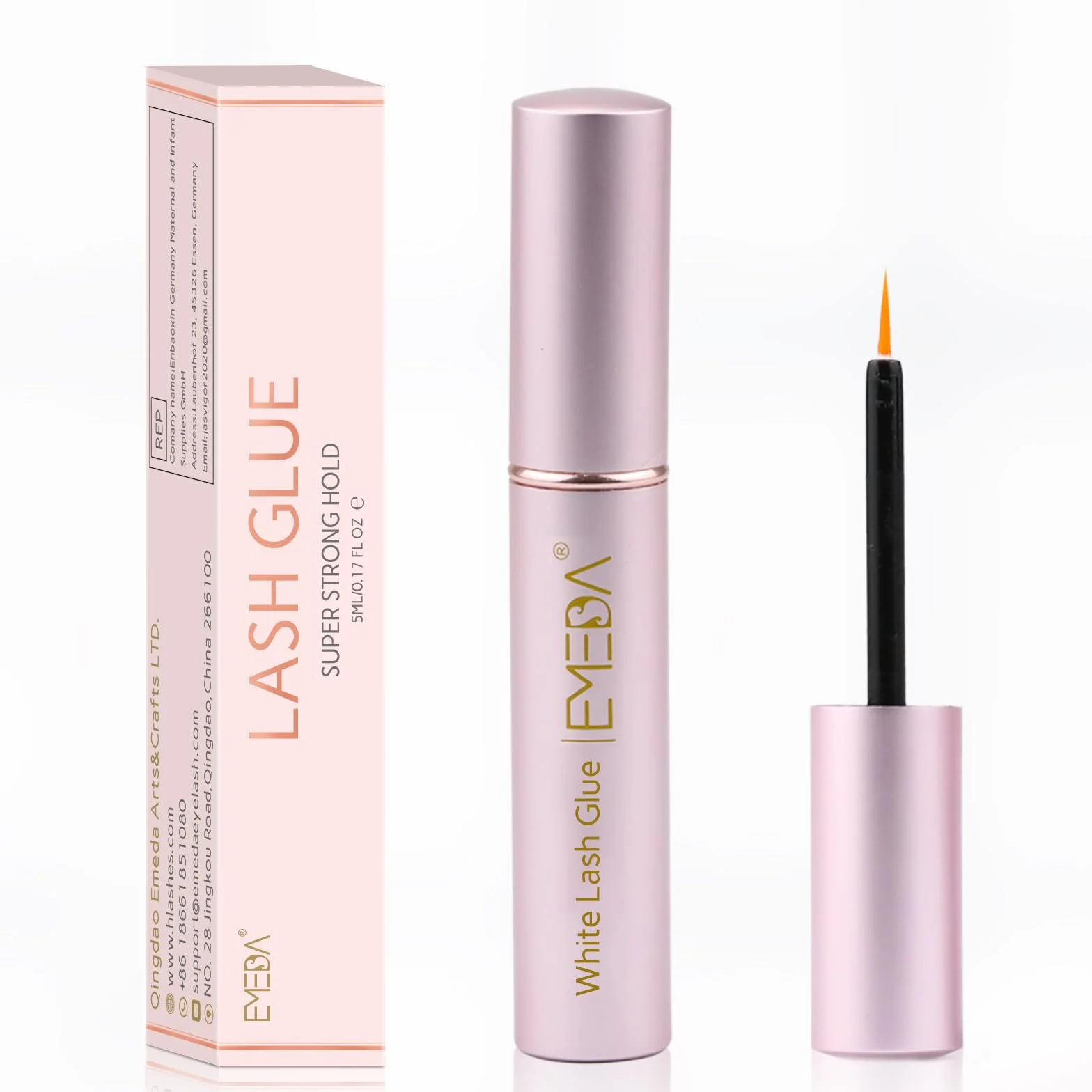 EMEDA Pegamento para Pestañas Postizas 5ml Eyelash Glue Transparente Secado Rápido Duradero