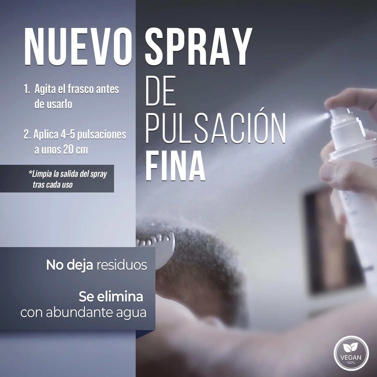 Spray Fijador Fibras Capilares 200 ml - Laca Sin Gas Ecologica con Aceite de Ricino