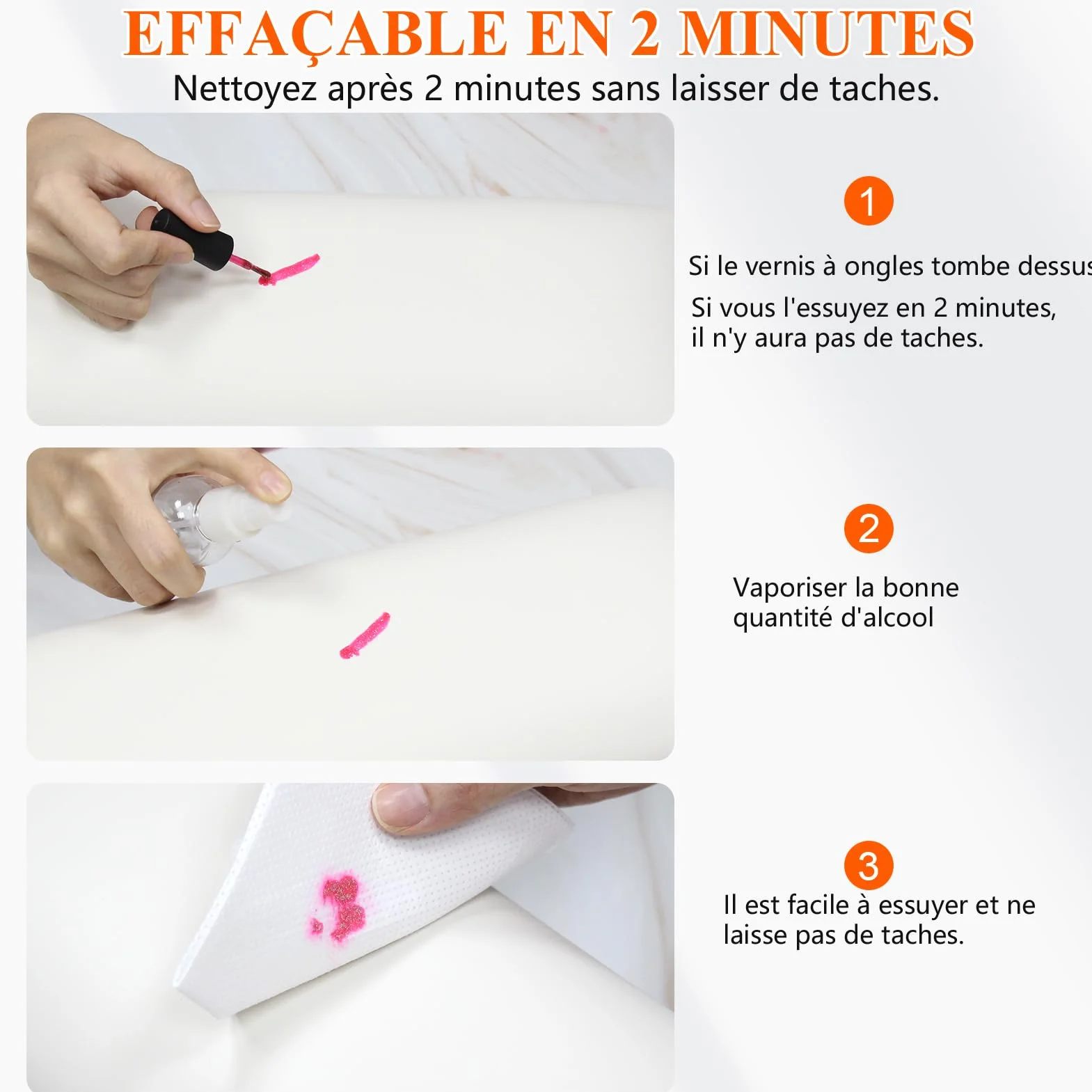 Manicura de mano, el esmalte de uñas se puede limpiar y reposar a mano, profesional almohada de mano para reposamanos de uñas, cojín de manicura y reposamanos para manicura (blanco)