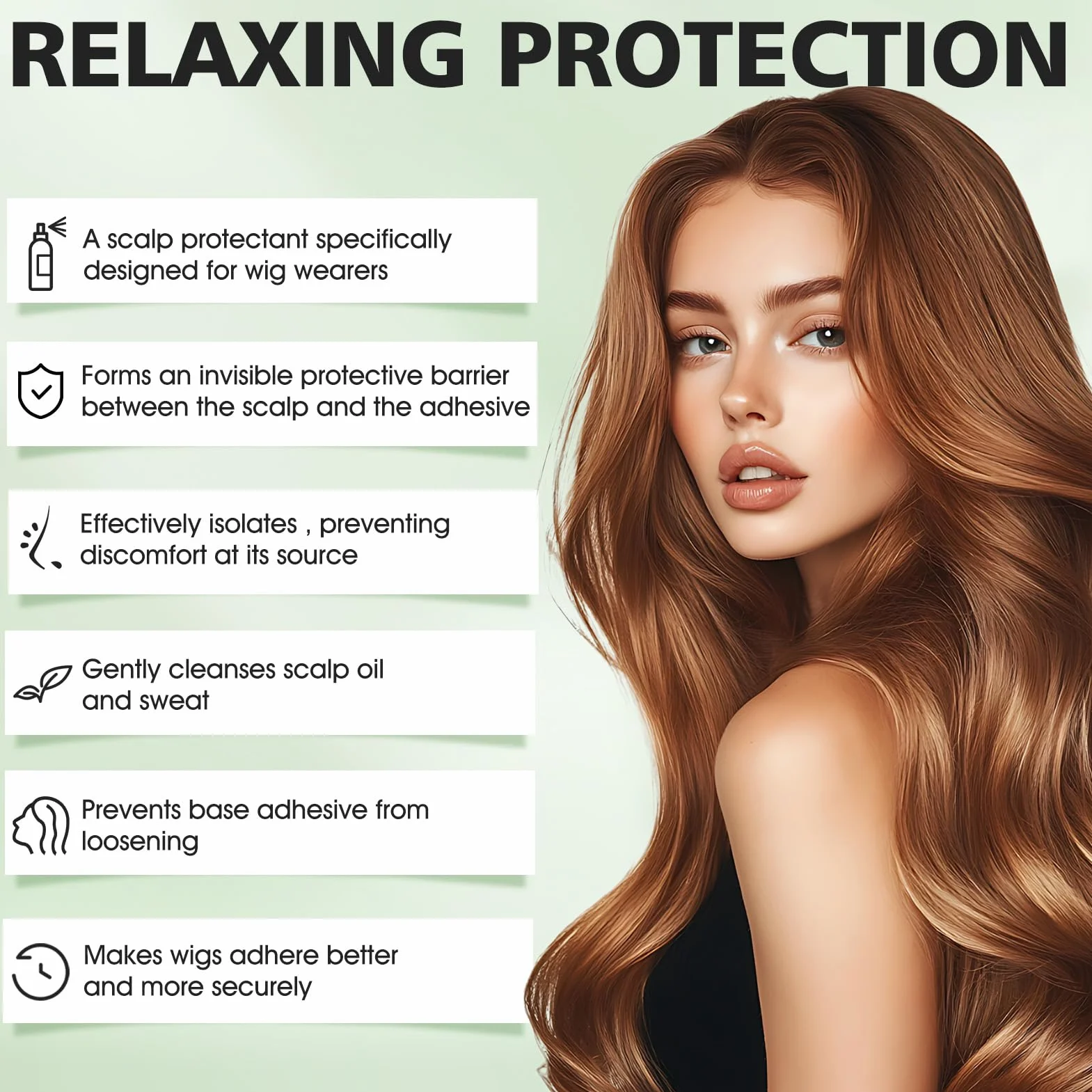 Allony Scalp Protector de Piel, Serum Protector de Cuero Cabelludo para Piel Sensible, Previene Irritación por Pegamento, 100ml