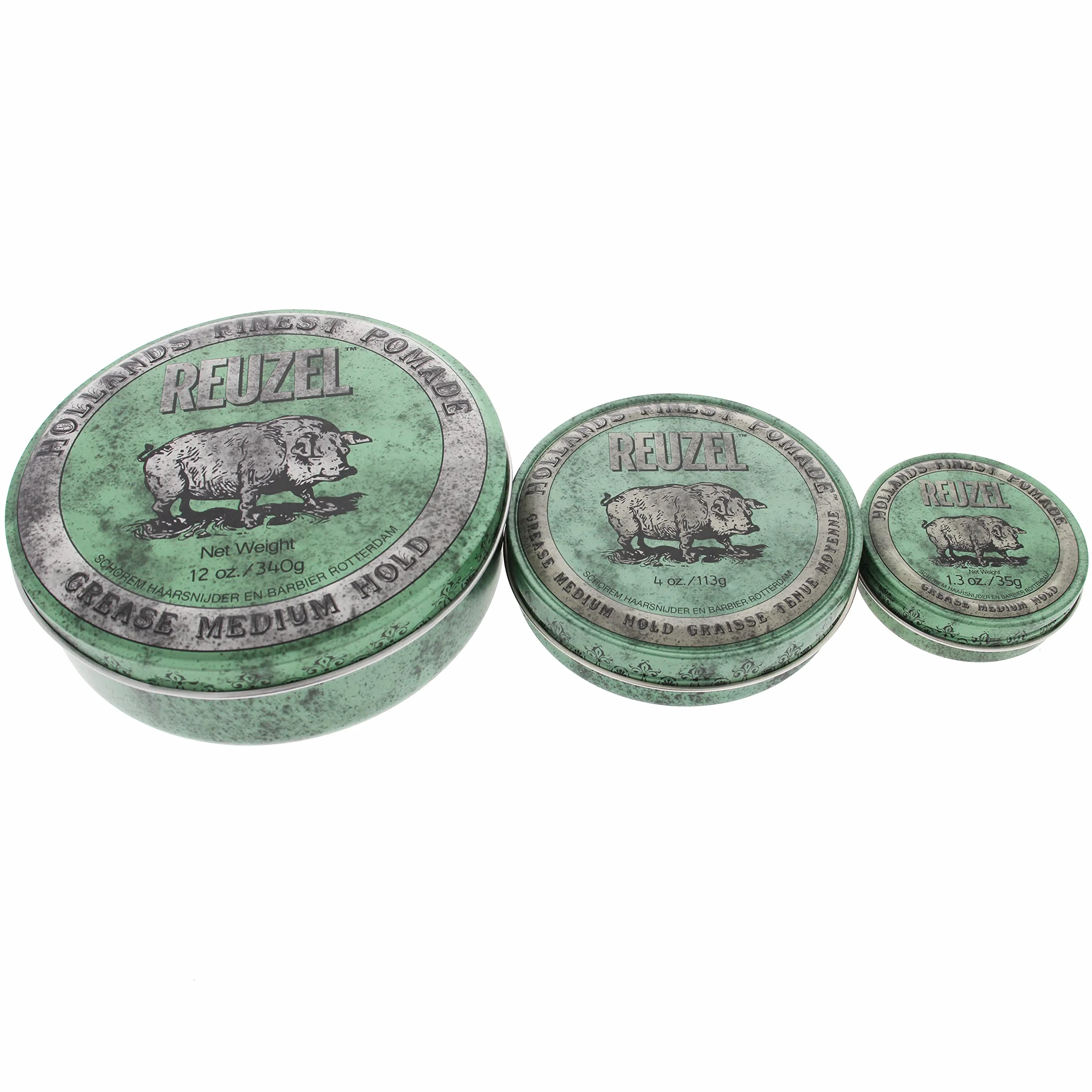 Reuzel Green Grease Medium Hold Pomade 4oz