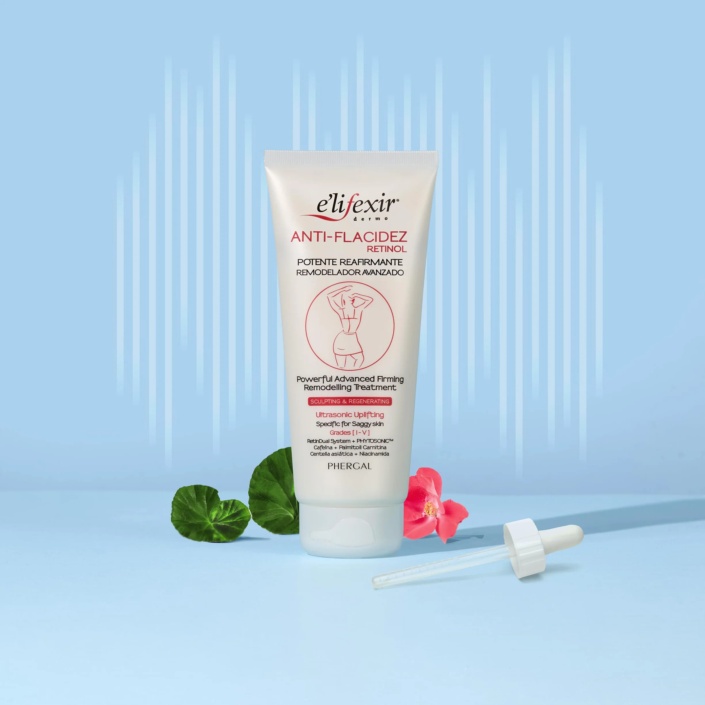Elifexir Anti-flacidez Retinol Crema 200 ml - Esculpe, Reafirma y Renueva la Piel