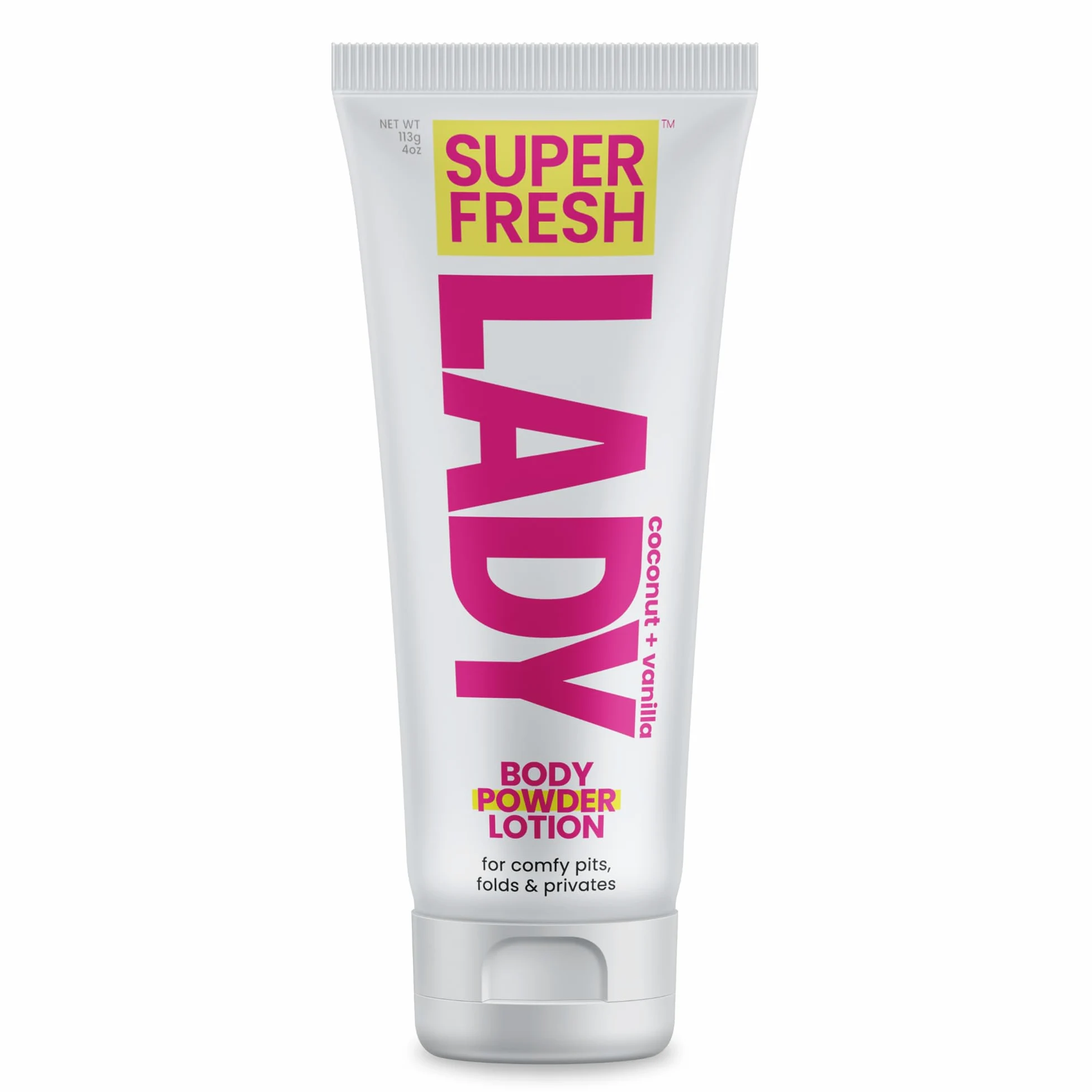 Lady Parts Feminine Hygiene Body Powder Deodorant Lotion For Breasts, Private Parts, Crotch & Inner Thigh to Stop Odor & Friction - Aluminum Free Deod