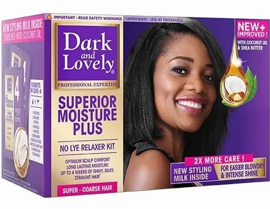 Dark and Lovely Superior Moisture Plus Super Kit de alisado