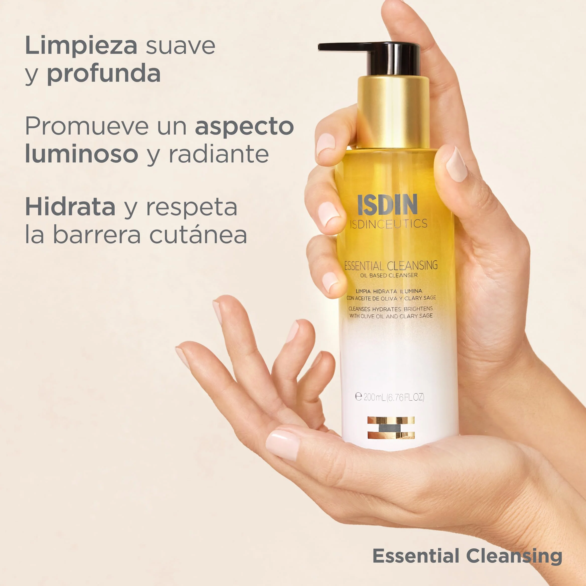 ISDIN Isdinceutics Essential Cleansing Aceite Limpiador Facial Oil-To-Milk 200 ml