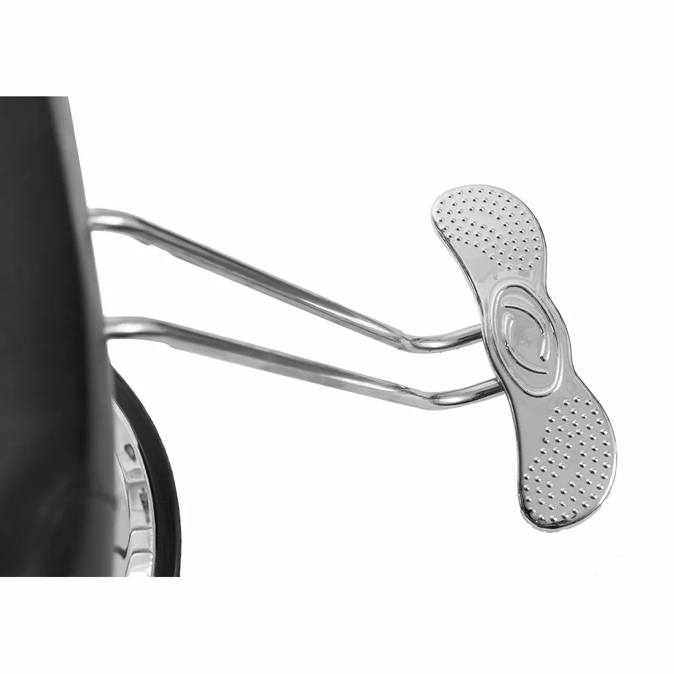 Silla de Peluquería Reclinable Hidráulica 360° Piel Sintética 90x65x100 cm Negro